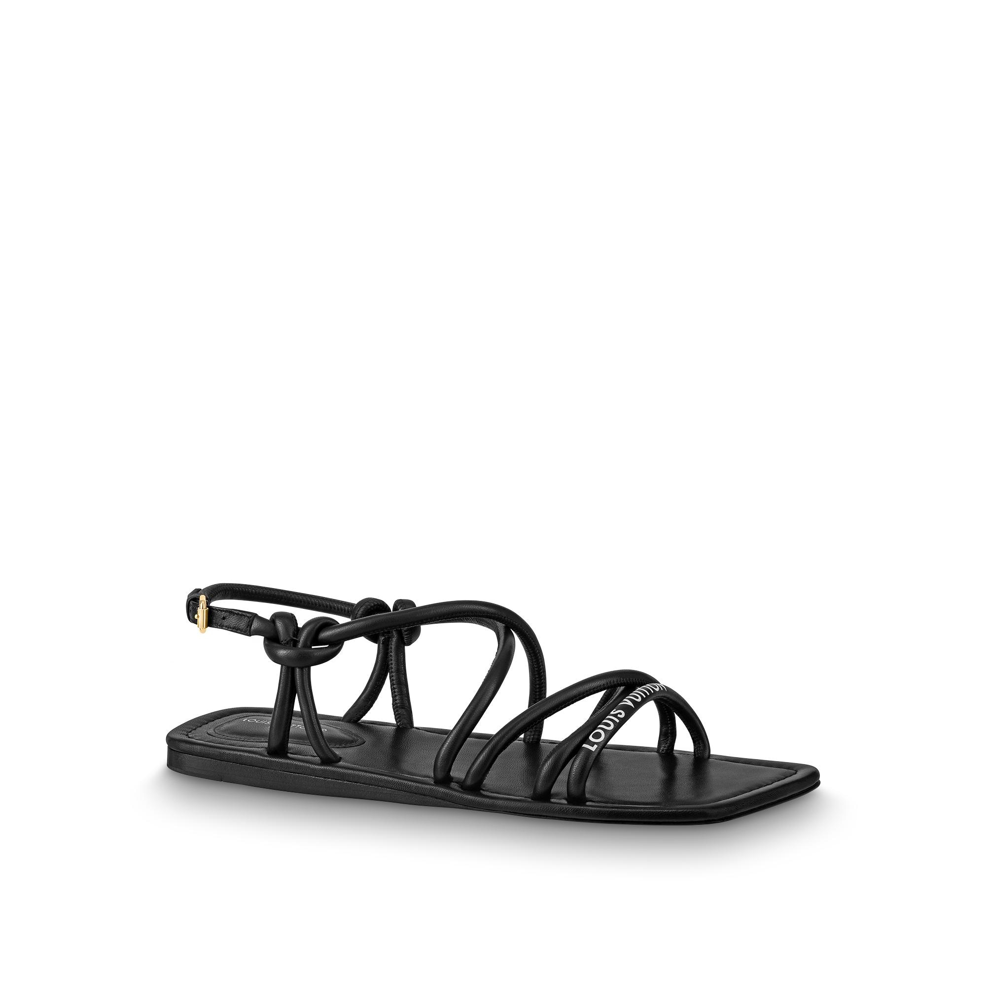 Louis Vuitton® Dita Flat Sandal Black. Size 41.0 in 2023