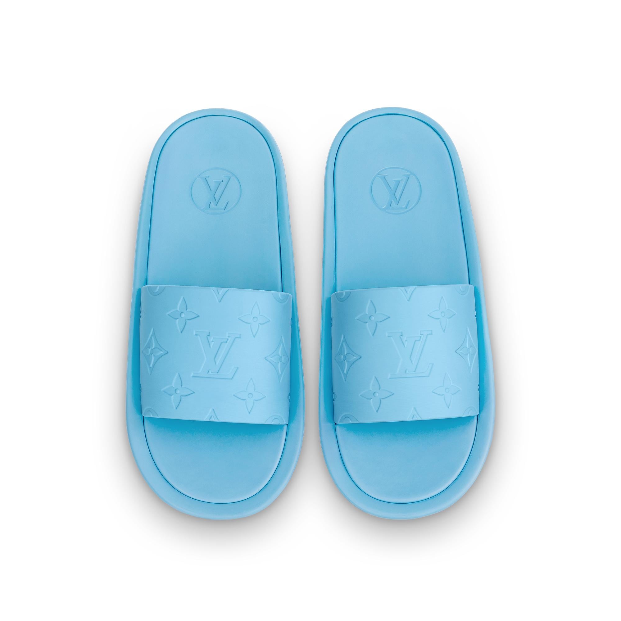 Louis Vuitton, Shoes, Louis Vuitton Sunbath Coral Rubber Canvas Mule
