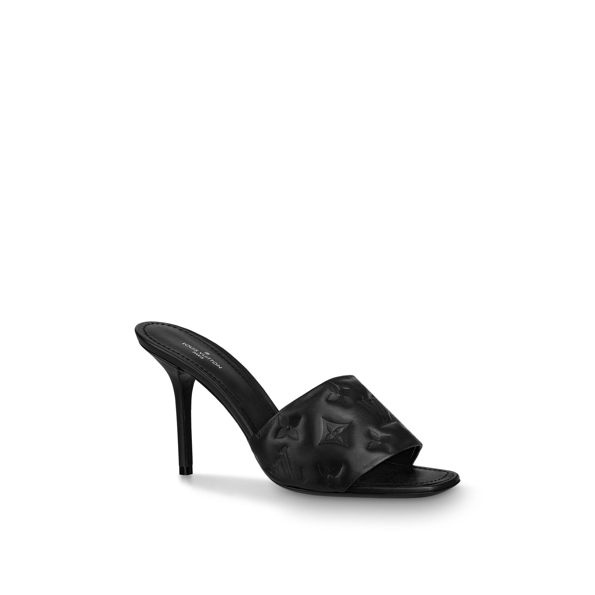 LV Isola Flat Mules - Louis Vuitton ® in 2023  Flat mules, Louis vuitton,  Leather block heels