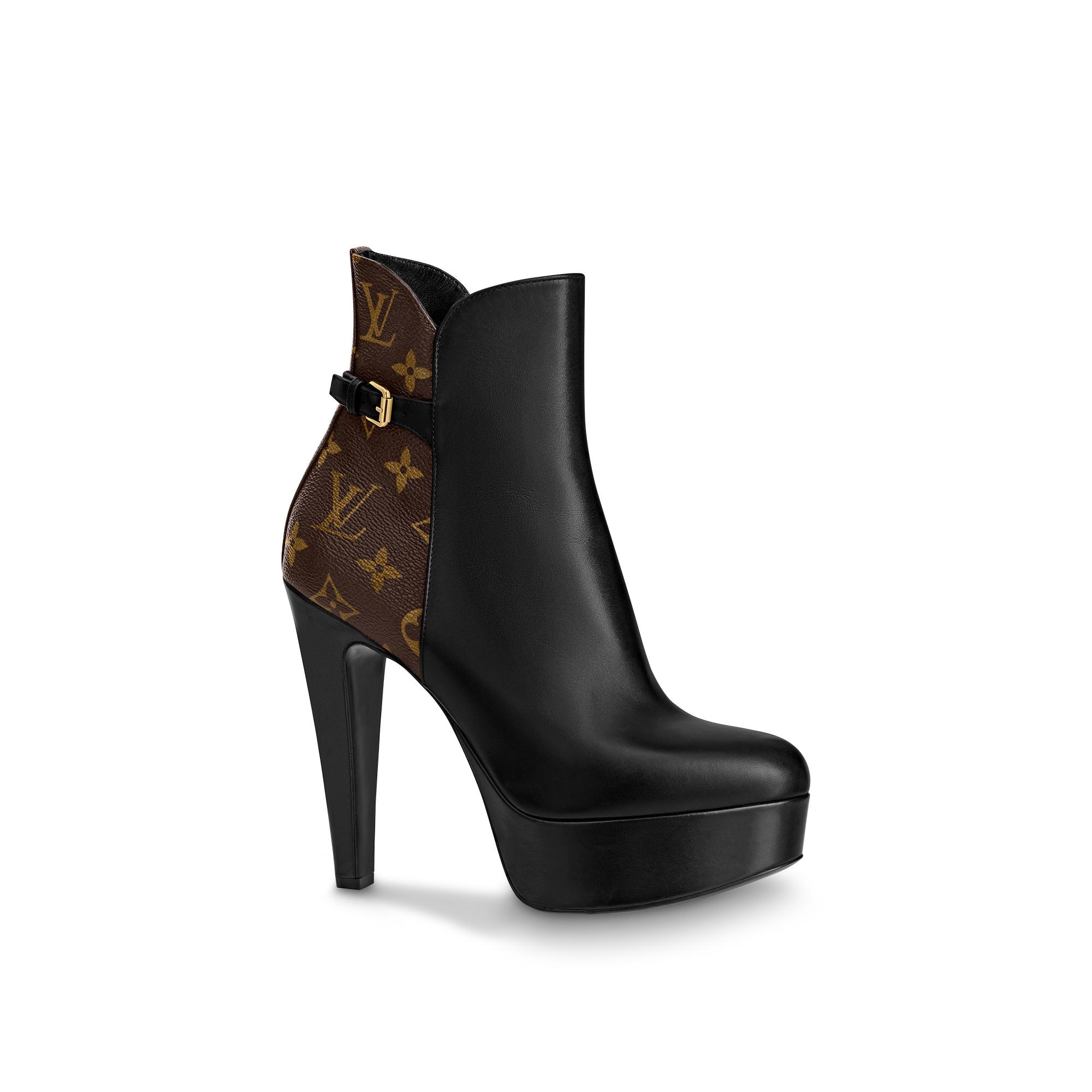 Louis Vuitton Afterglow Platform Ankle Boot in Black - Shoes