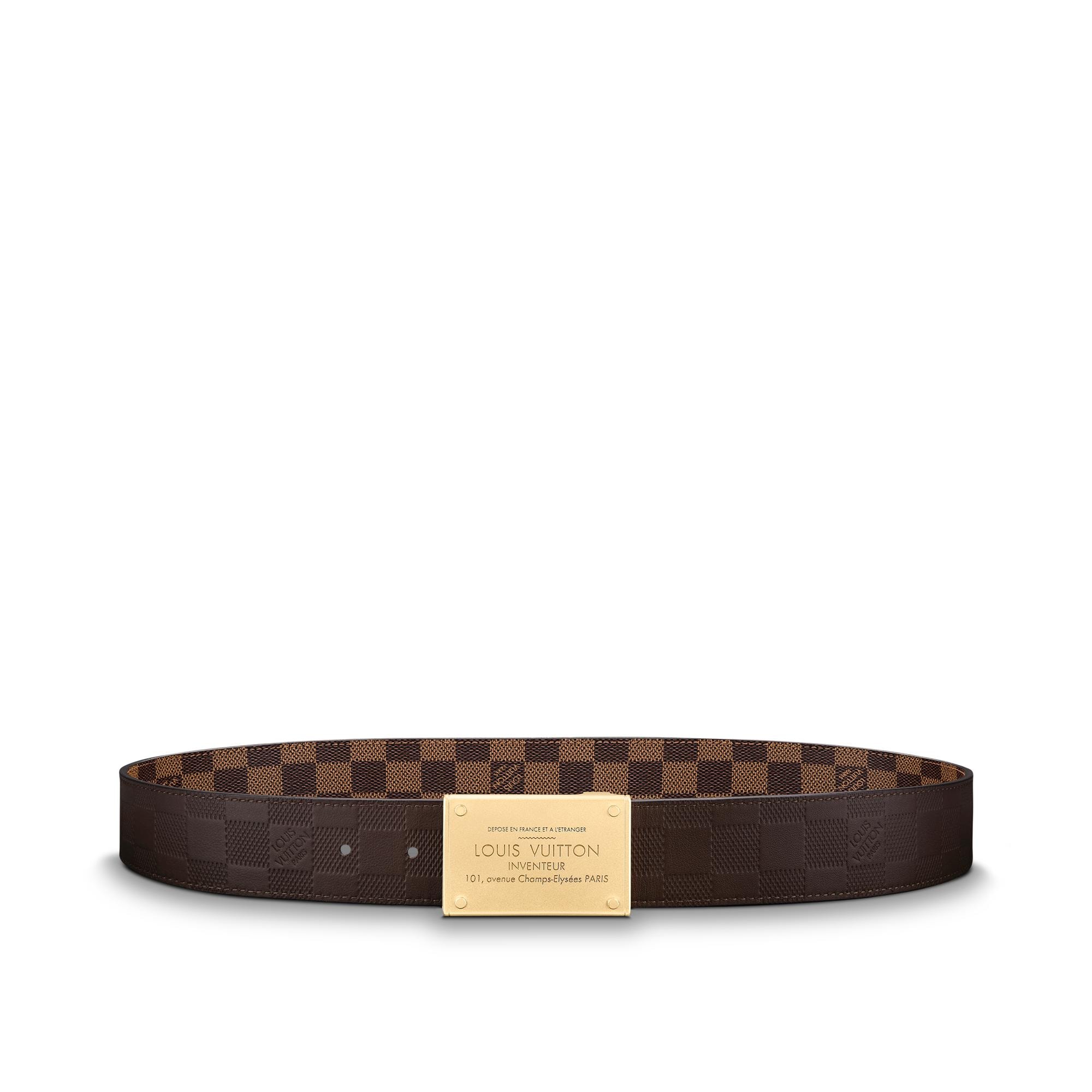 Louis Vuitton Inventeur Belt Damier Medium Brown 916312