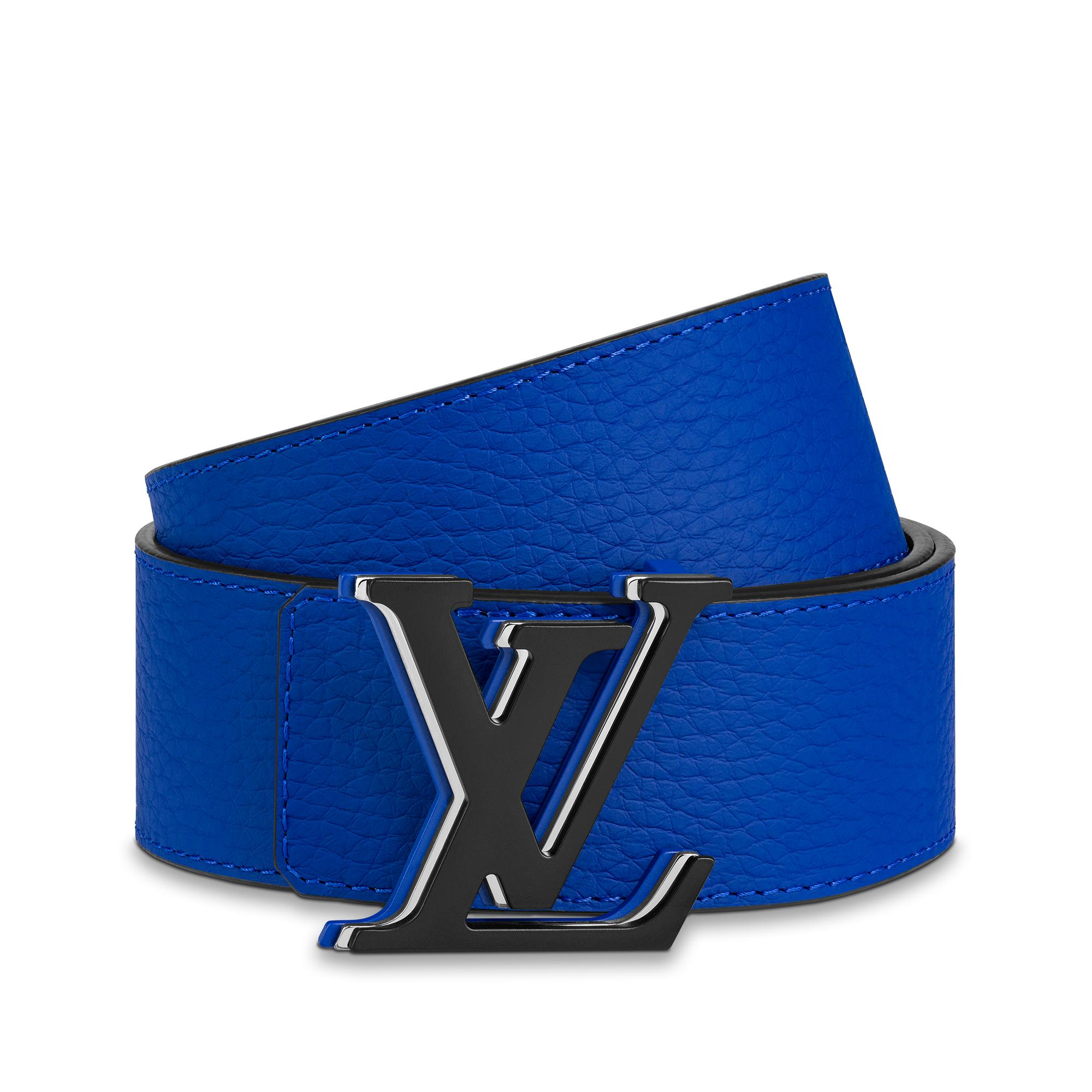 Louis Vuitton® LV Tag 40MM Reversible Belt Blue. Size 85 Cm in