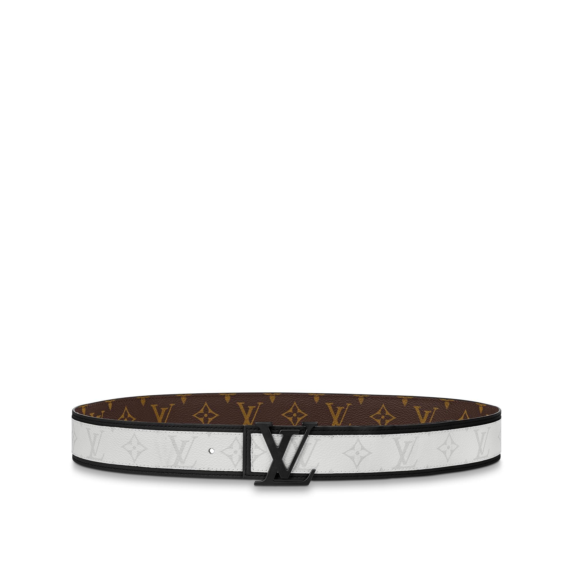 Louis Vuitton LV Circle Reversible Belt Monogram Canvas and Leather Thin  Brown 1876581