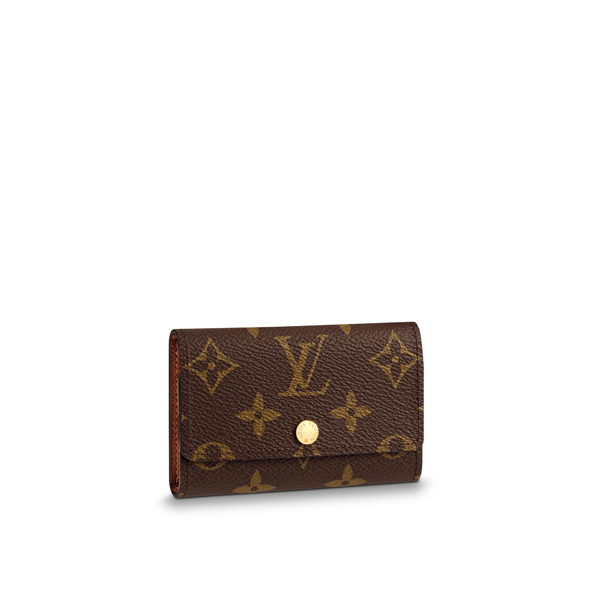 Louis Vuitton 6 Key Holder Monogram in Brown – Personalization M62630