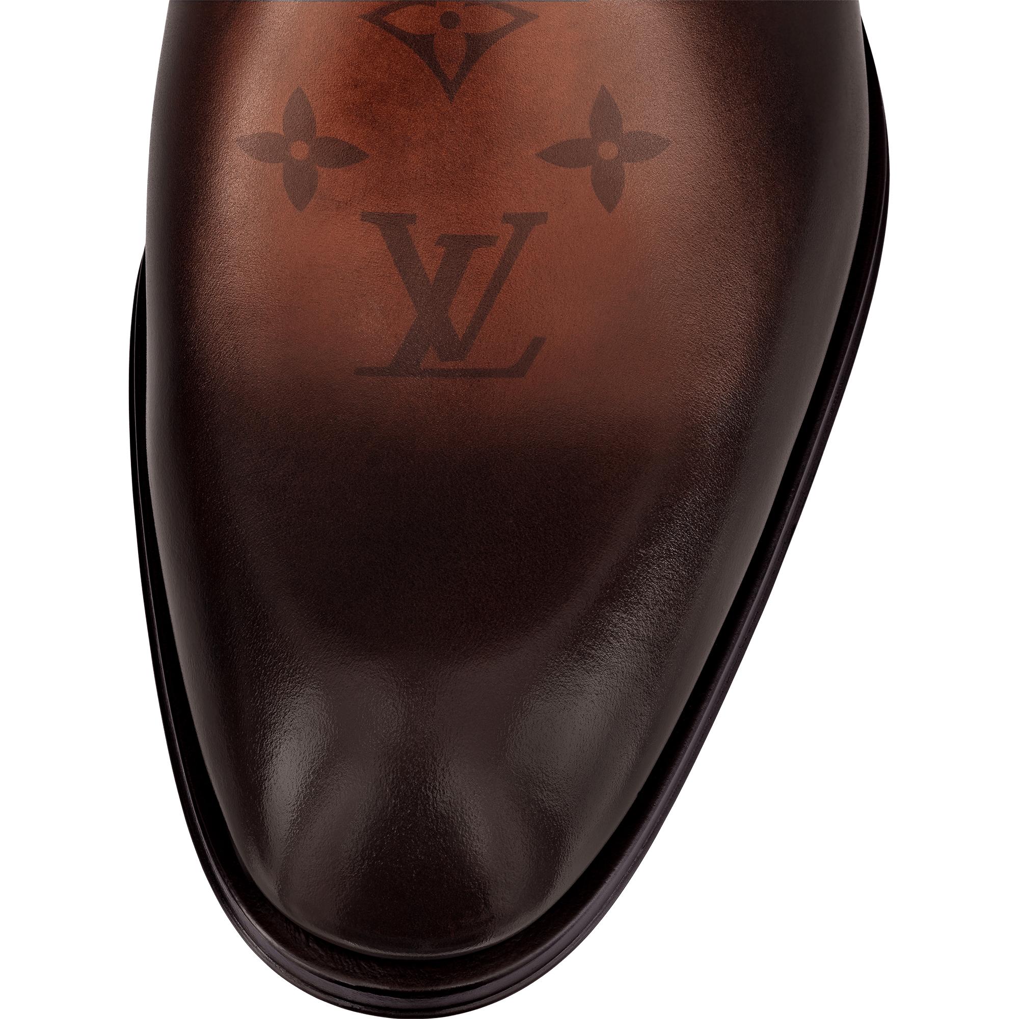 Louis Vuitton Louis Vuitton black monogram Minister Chelsea boots 7.5