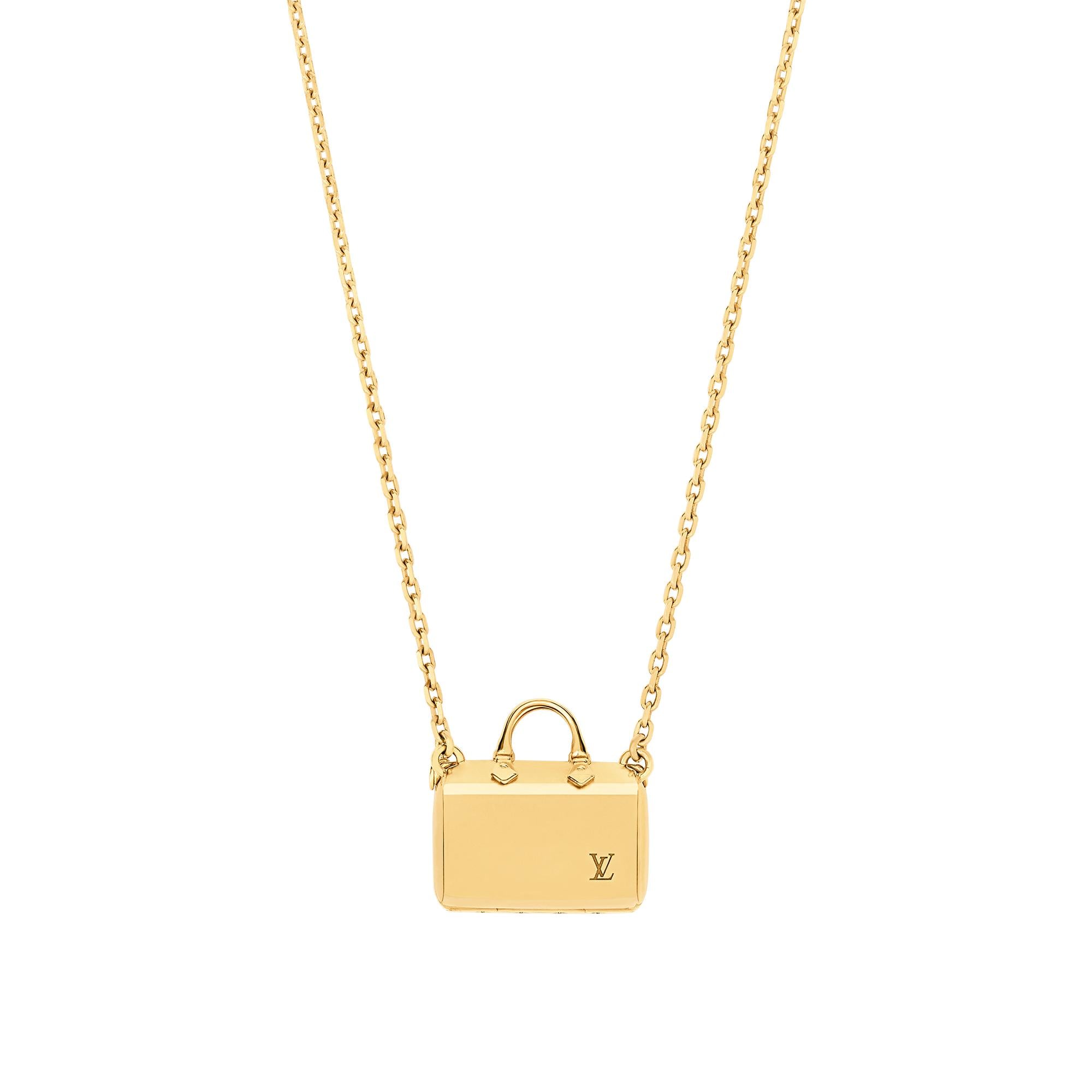 Louis Vuitton Speedy Nanogram Necklace in Gold – Accessories M00367