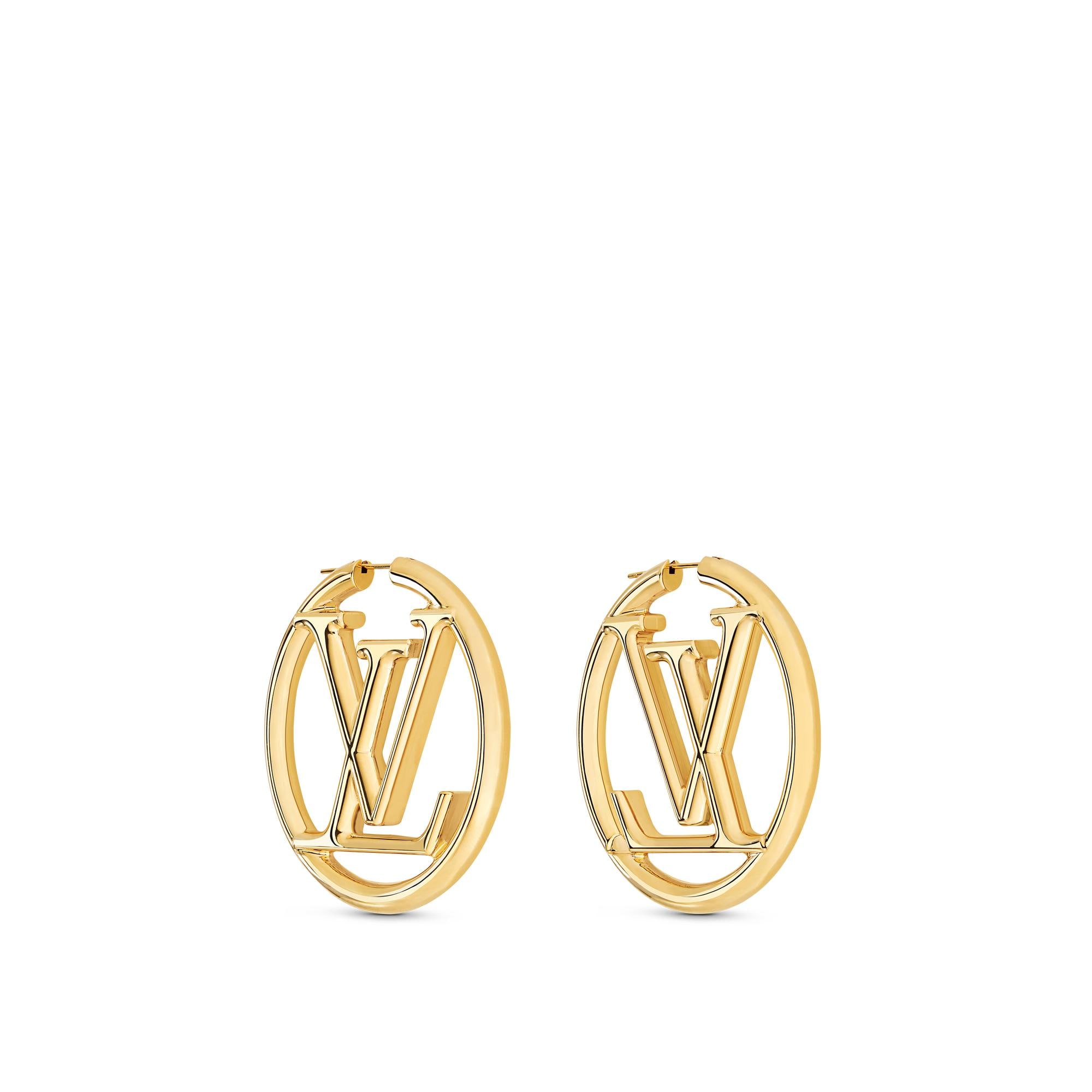 Louis Vuitton Louise Hoop Earrings in Gold - Accessories M64288