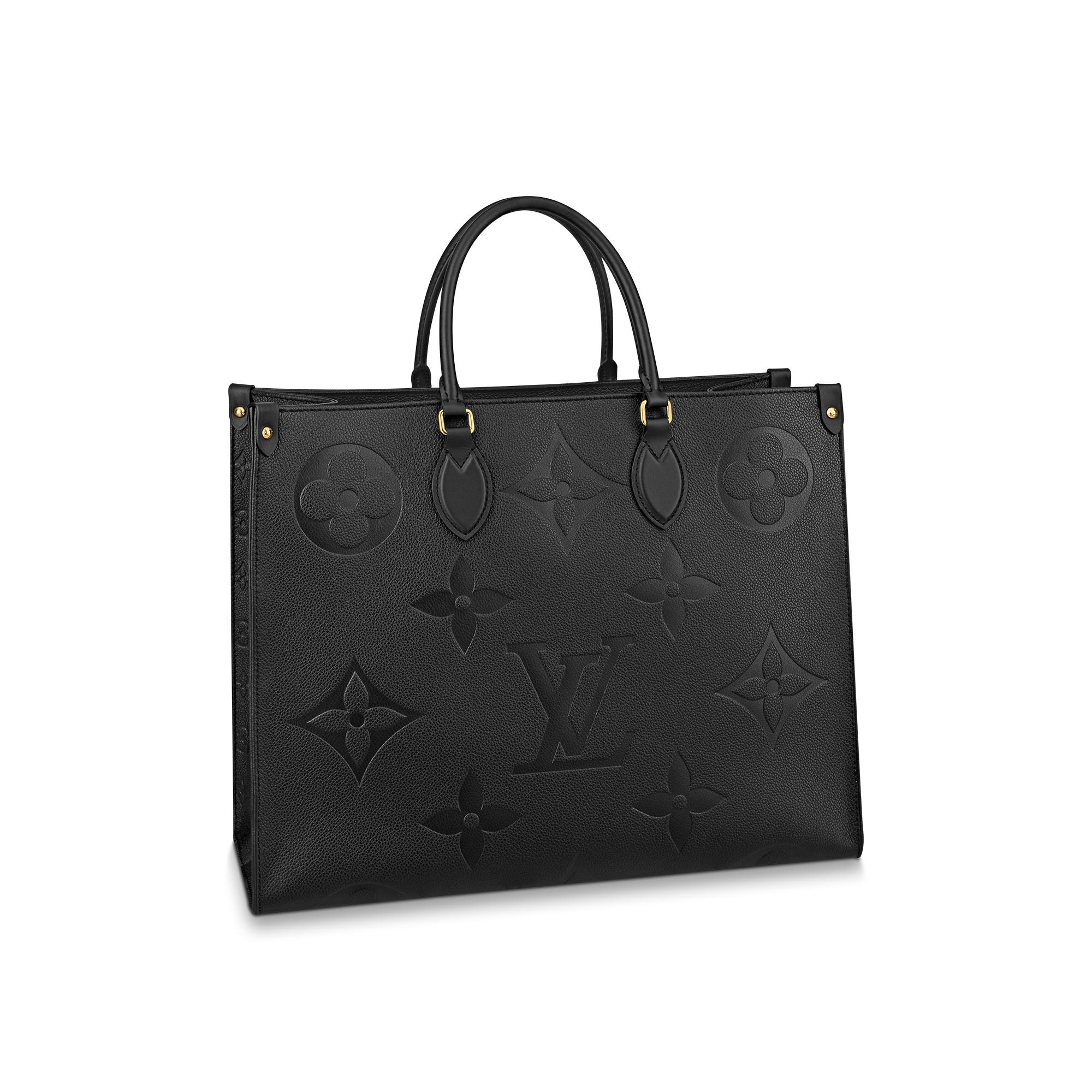 Louis Vuitton OnTheGo GM Monogram Empreinte Leather in Black – WOMEN – Handbags M44925