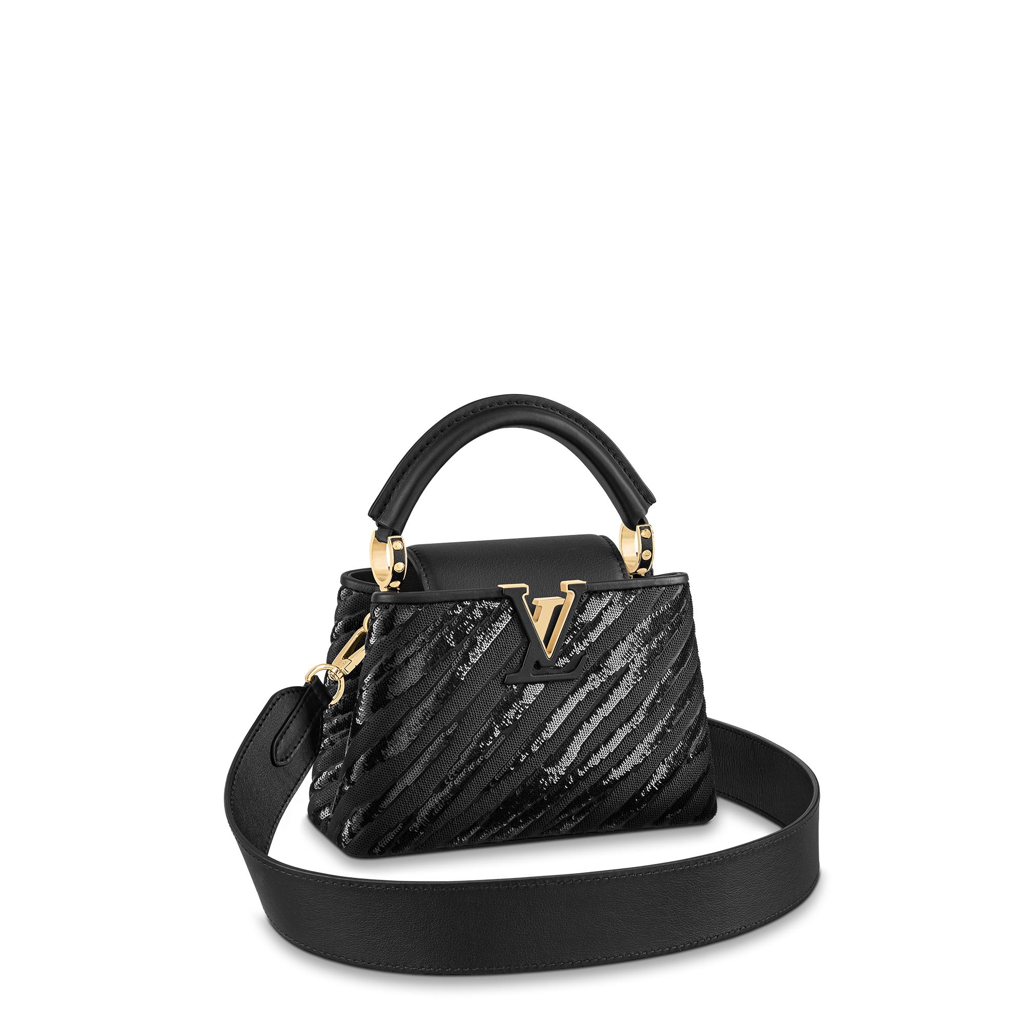 Louis Vuitton Capucines Mini Capucines in Black – WOMEN – Handbags M59647