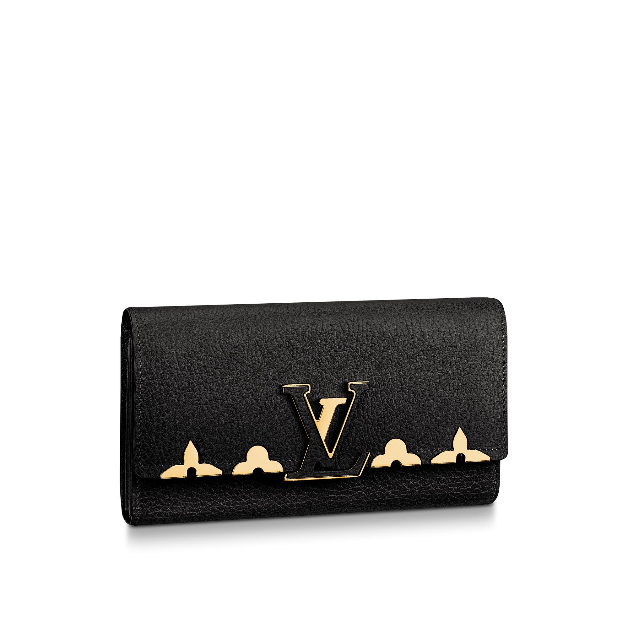 Louis Vuitton Capucines Wallet Taurillon Leather in Black – WOMEN – Small Leather Goods M64551