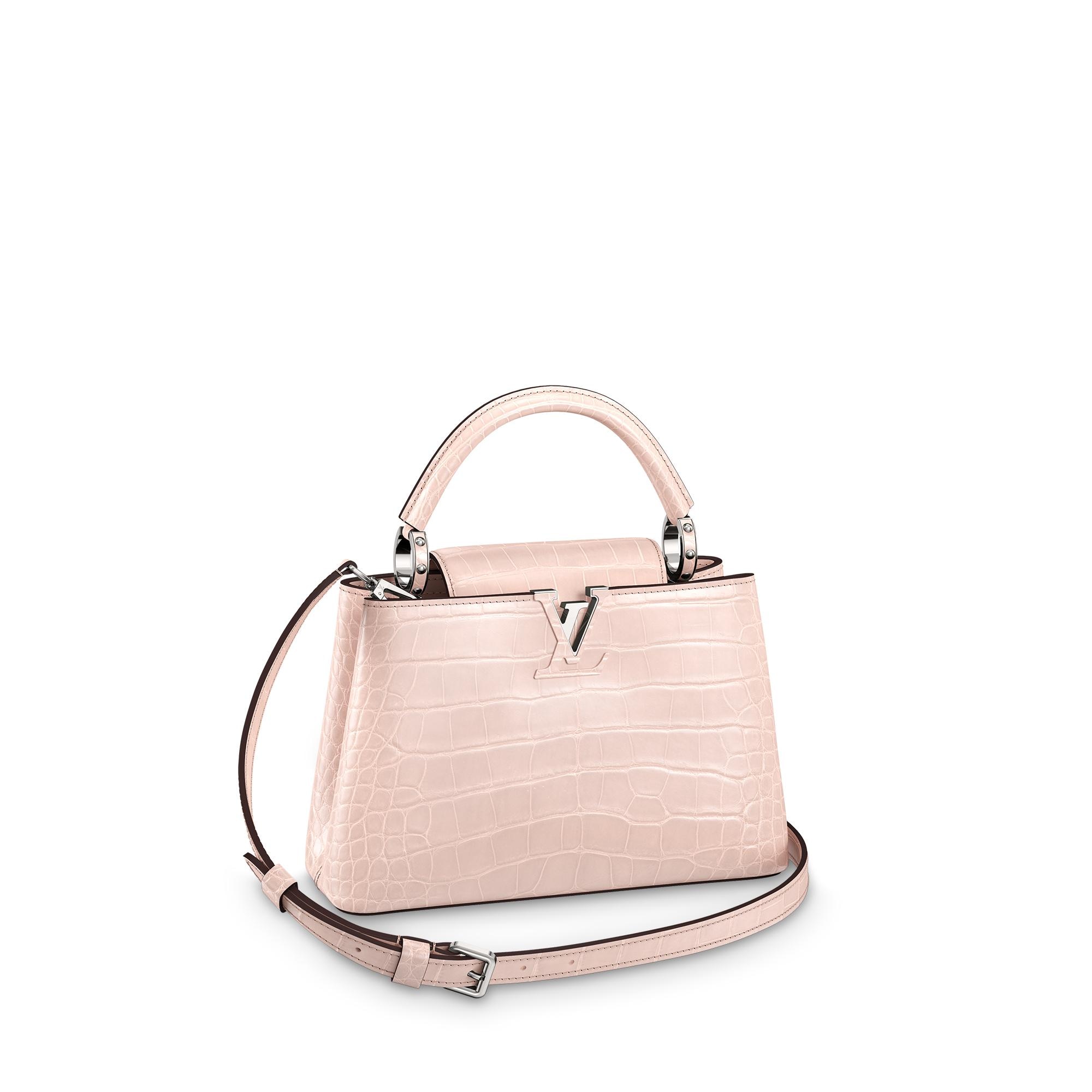 Louis Vuitton Capucines BB Crocodilien Brillant in Pink – WOMEN – Handbags N80619