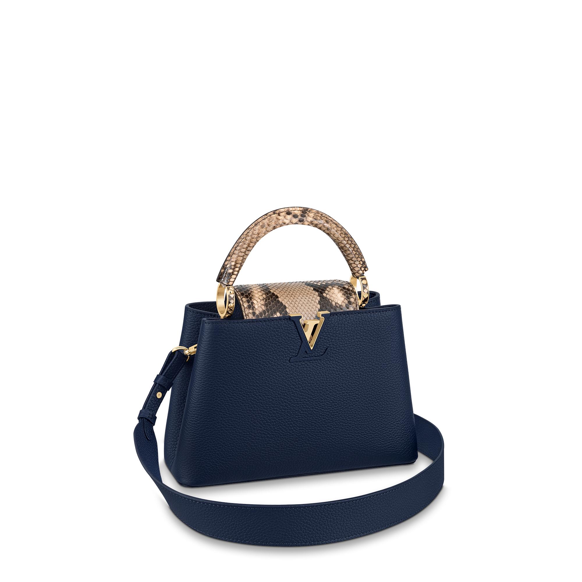 Louis Vuitton Capucines BB Capucines in Blue – WOMEN – Handbags N80071
