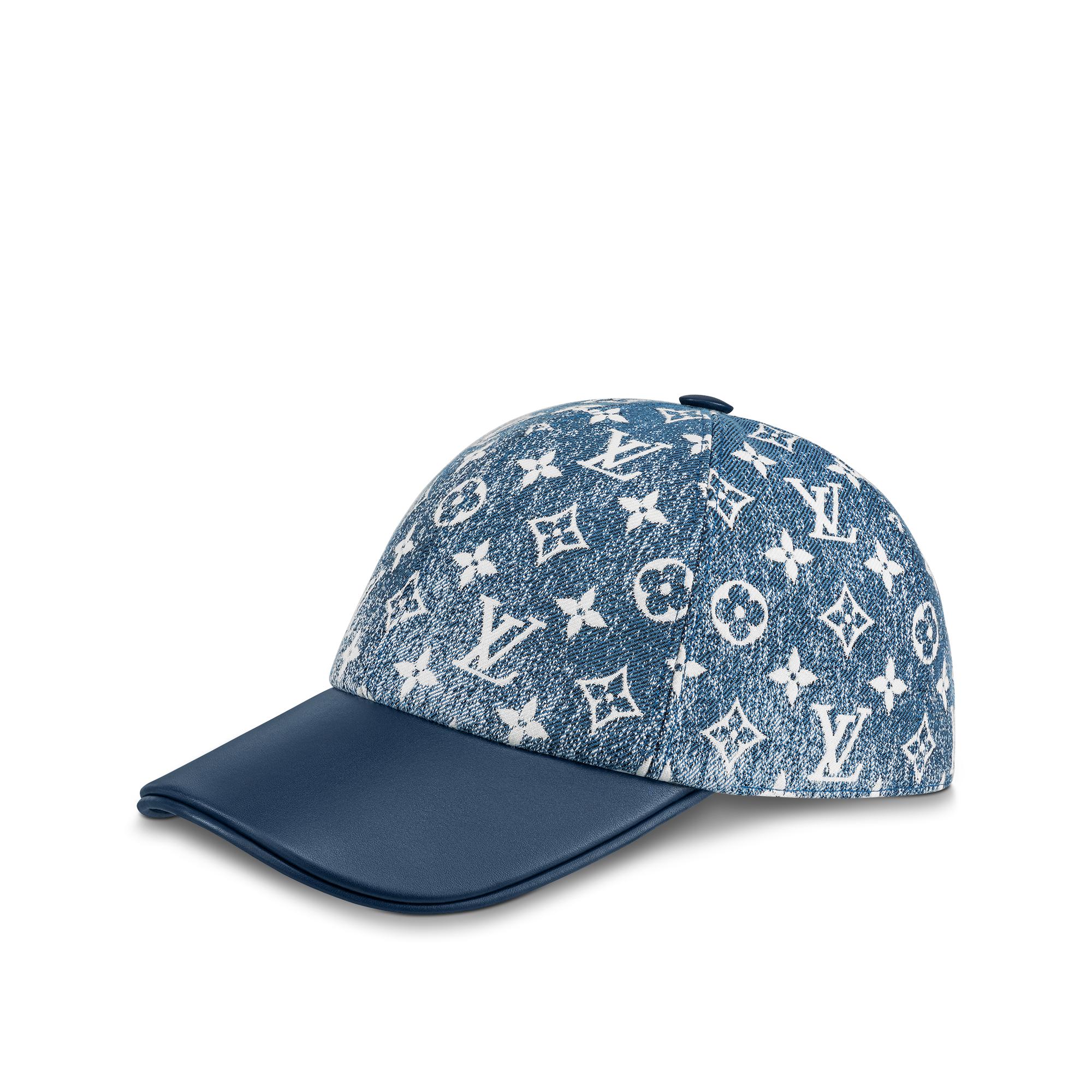 Louis Vuitton Monogram Jacquard Denim Cap in Blue – WOMEN – Accessories M77437
