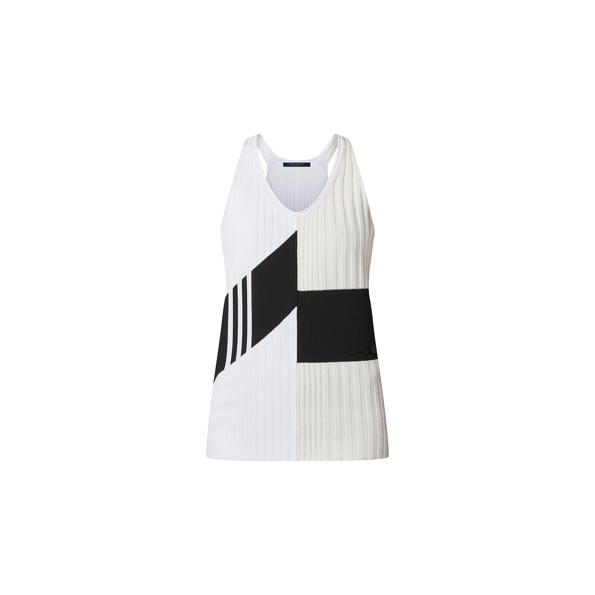 Louis Vuitton Color-Blocked Knit Top in White – WOMEN – Ready-to-Wear 1A9NNT