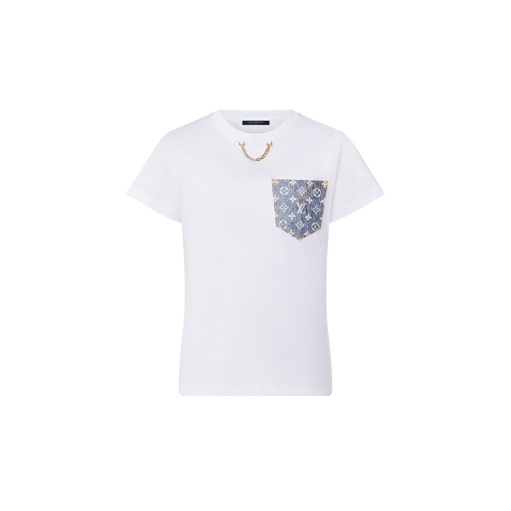 Louis Vuitton Monogram Pocket T-Shirt in White – WOMEN – Ready-to-Wear 1A9OF1