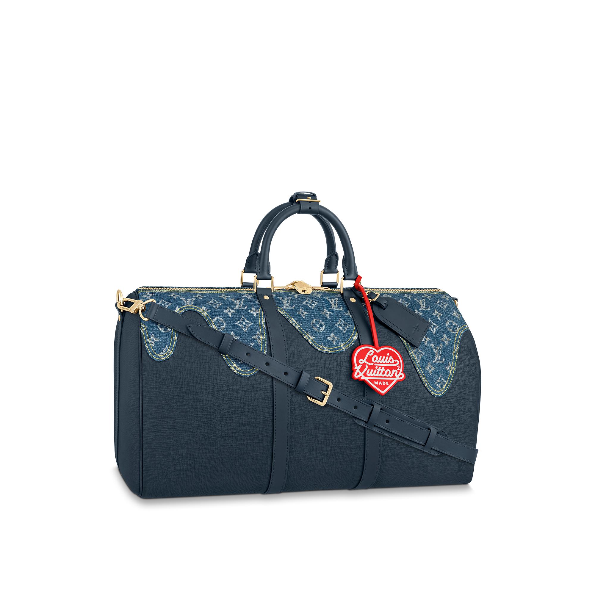 Louis Vuitton Keepall Bandoulière 50 Other Leathers in Blue – Art Of Living – Trunks and Travel M45975