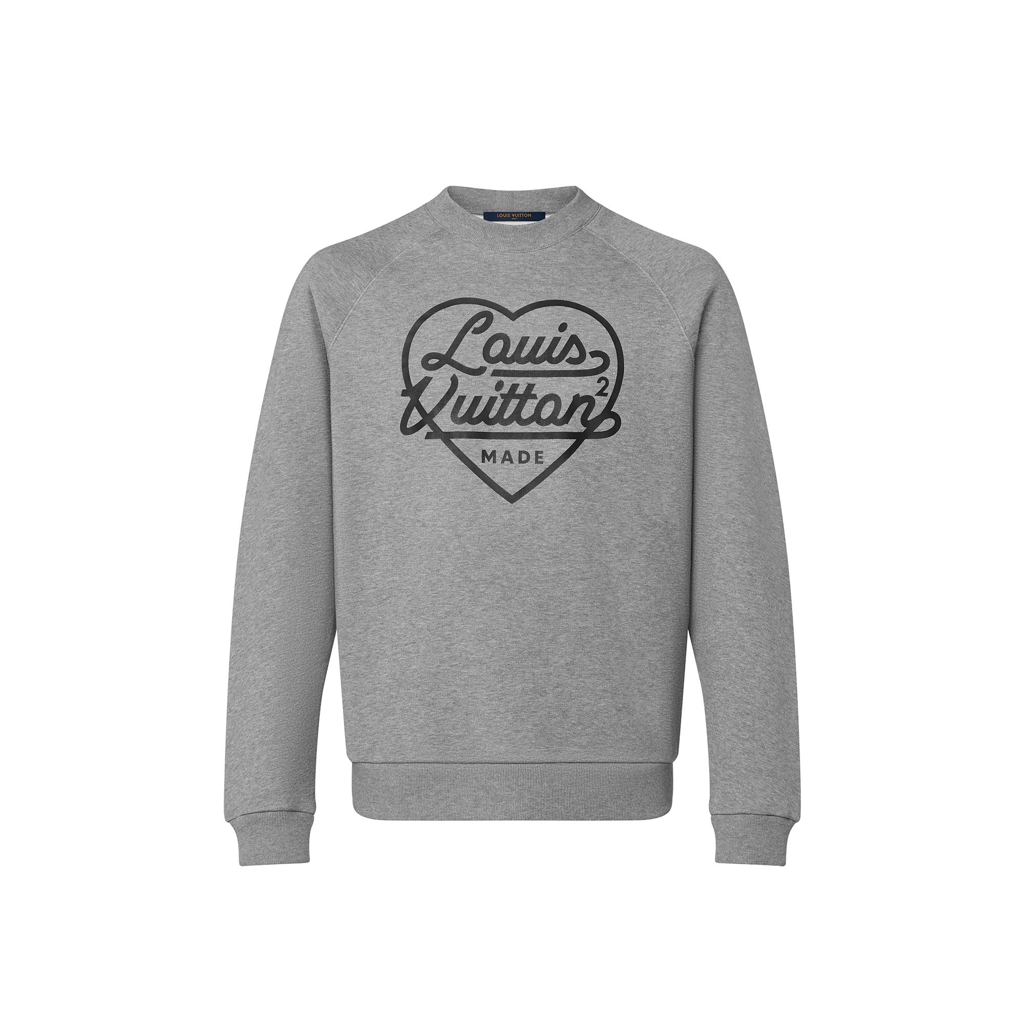 Louis Vuitton Printed Heart Sweatshirt in Grey – MEN – Ready-to-Wear 1A9GLV