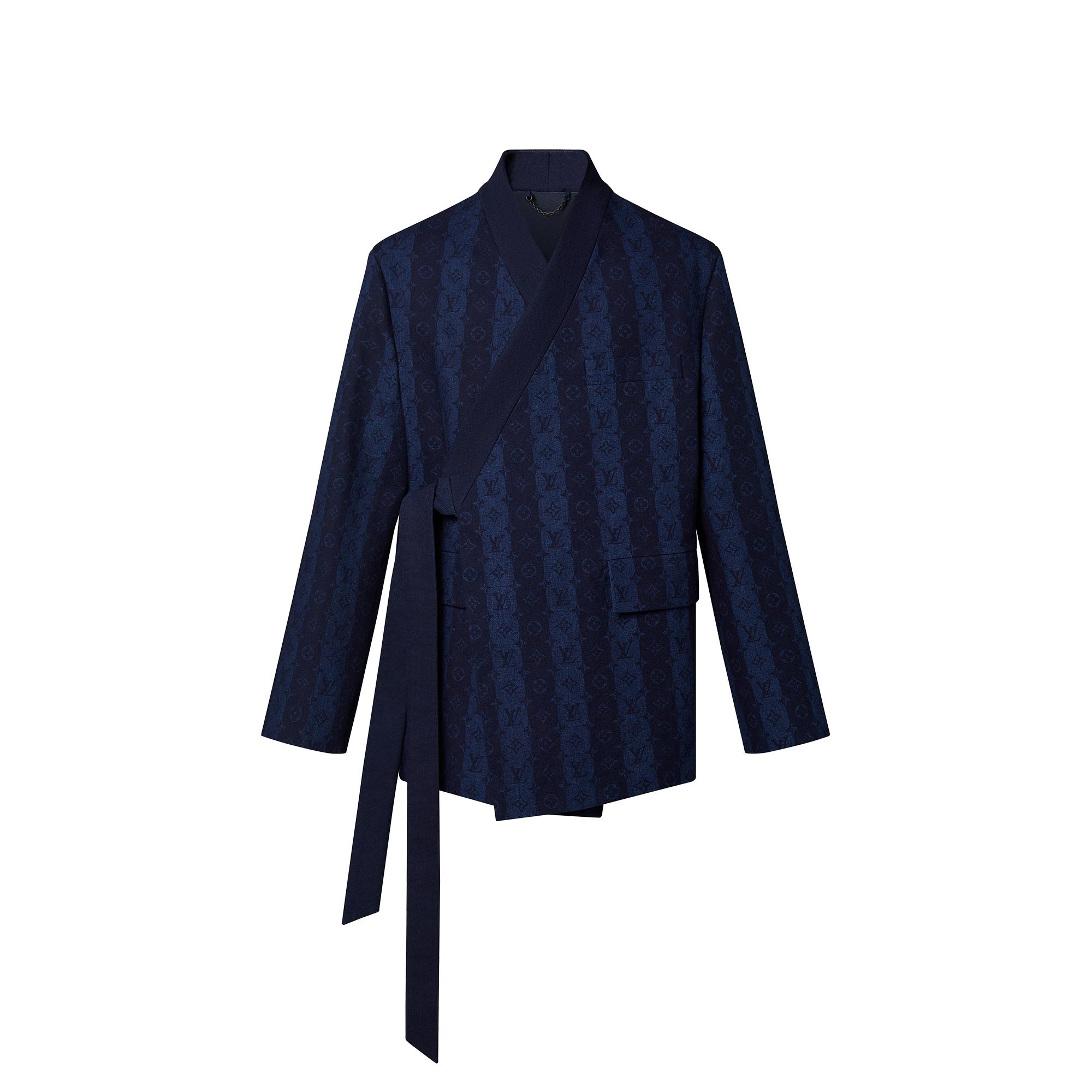 Louis Vuitton Monogram Trunkstripes Kimono Jacket in Blue – MEN – Ready-to-Wear 1A9K25