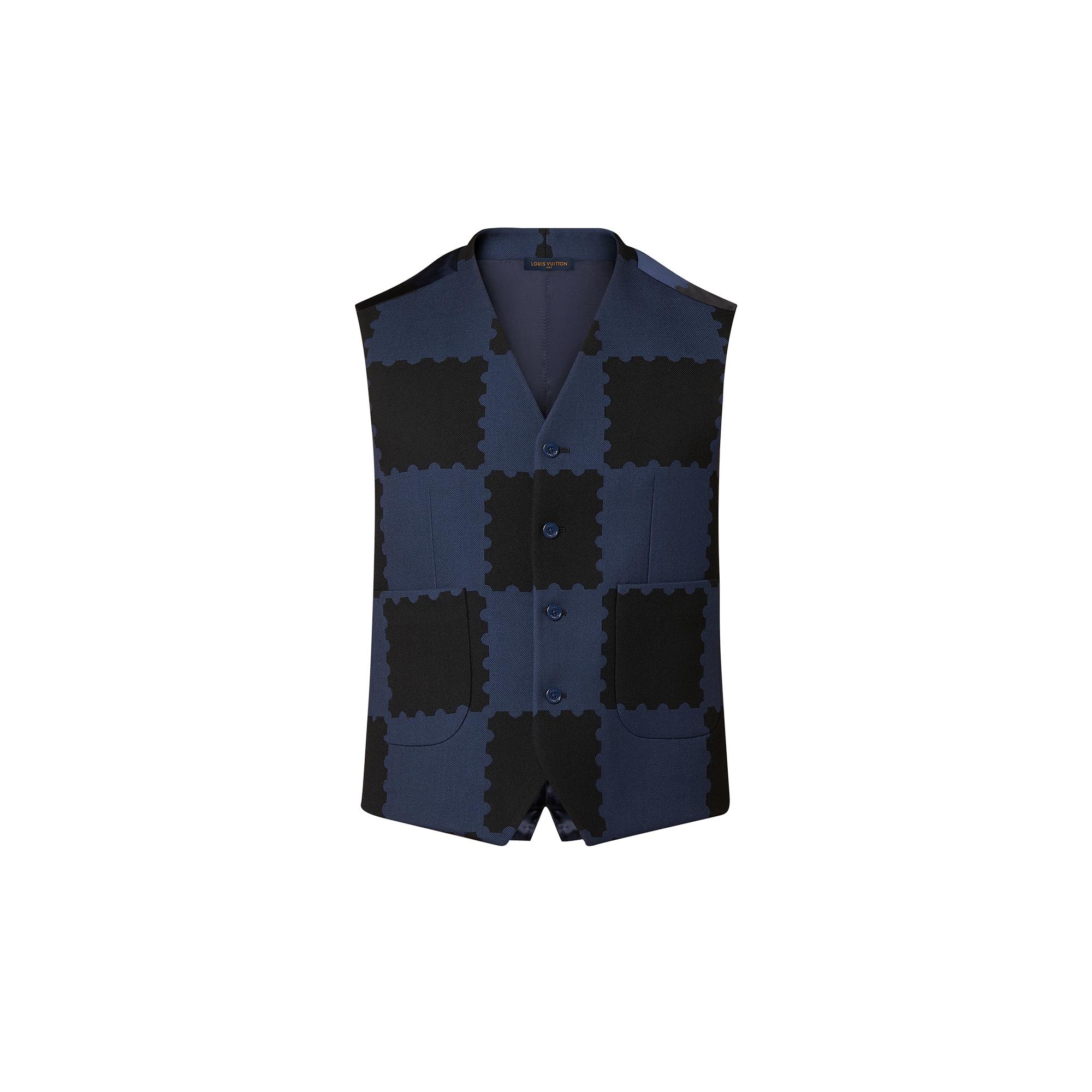 Louis Vuitton Damier Vest in Blue – MEN – Ready-to-Wear 1A9GE8