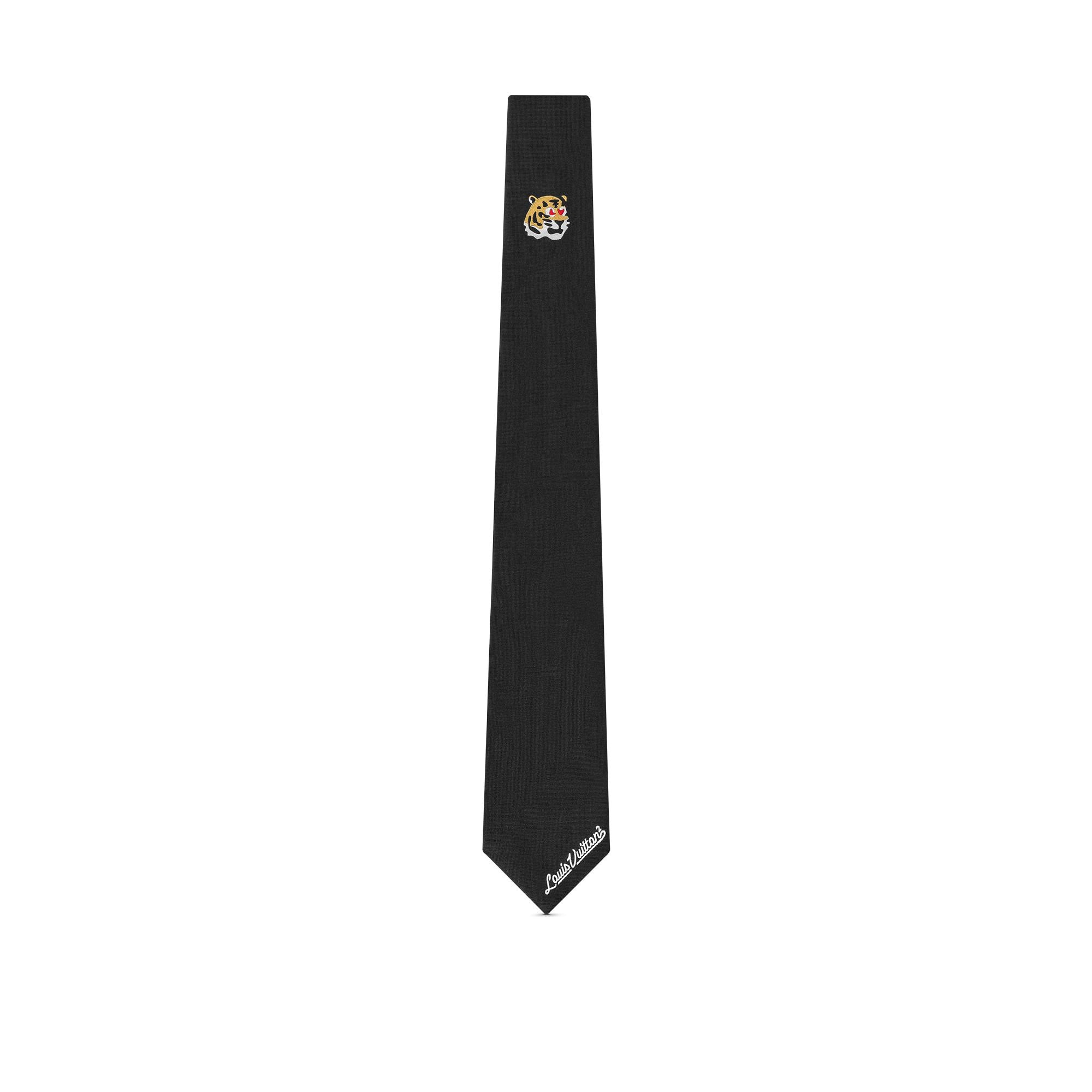 Louis Vuitton Tiger Tie in Black – MEN – Accessories MP3218