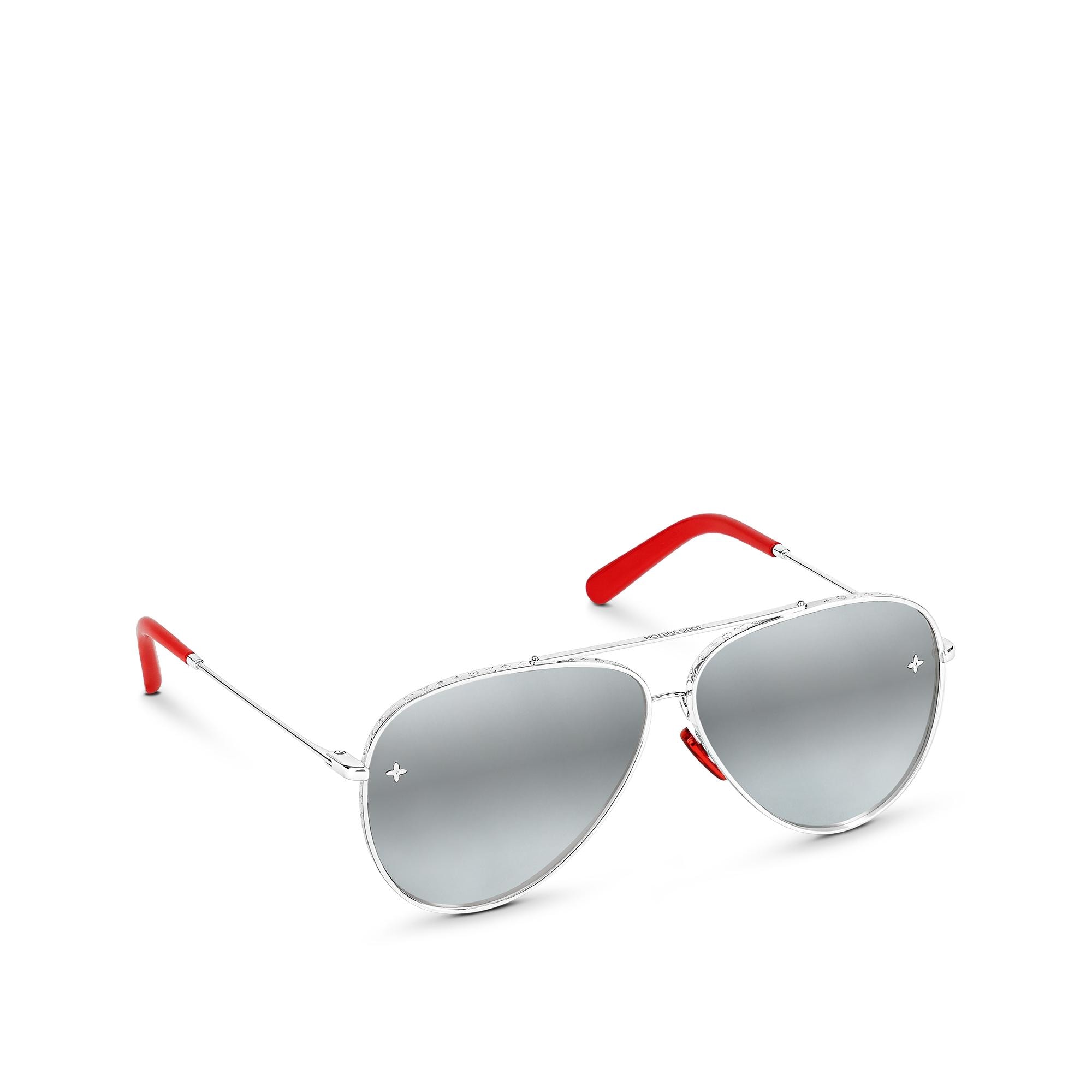 Louis Vuitton The LV Pilot Sunglasses in Silver – WOMEN – Accessories Z1636U