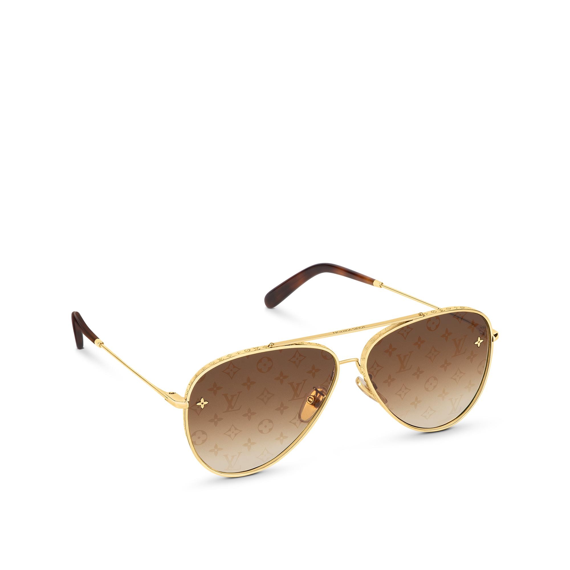 Louis Vuitton The LV Pilot Sunglasses in Brown – WOMEN – Accessories Z1619U
