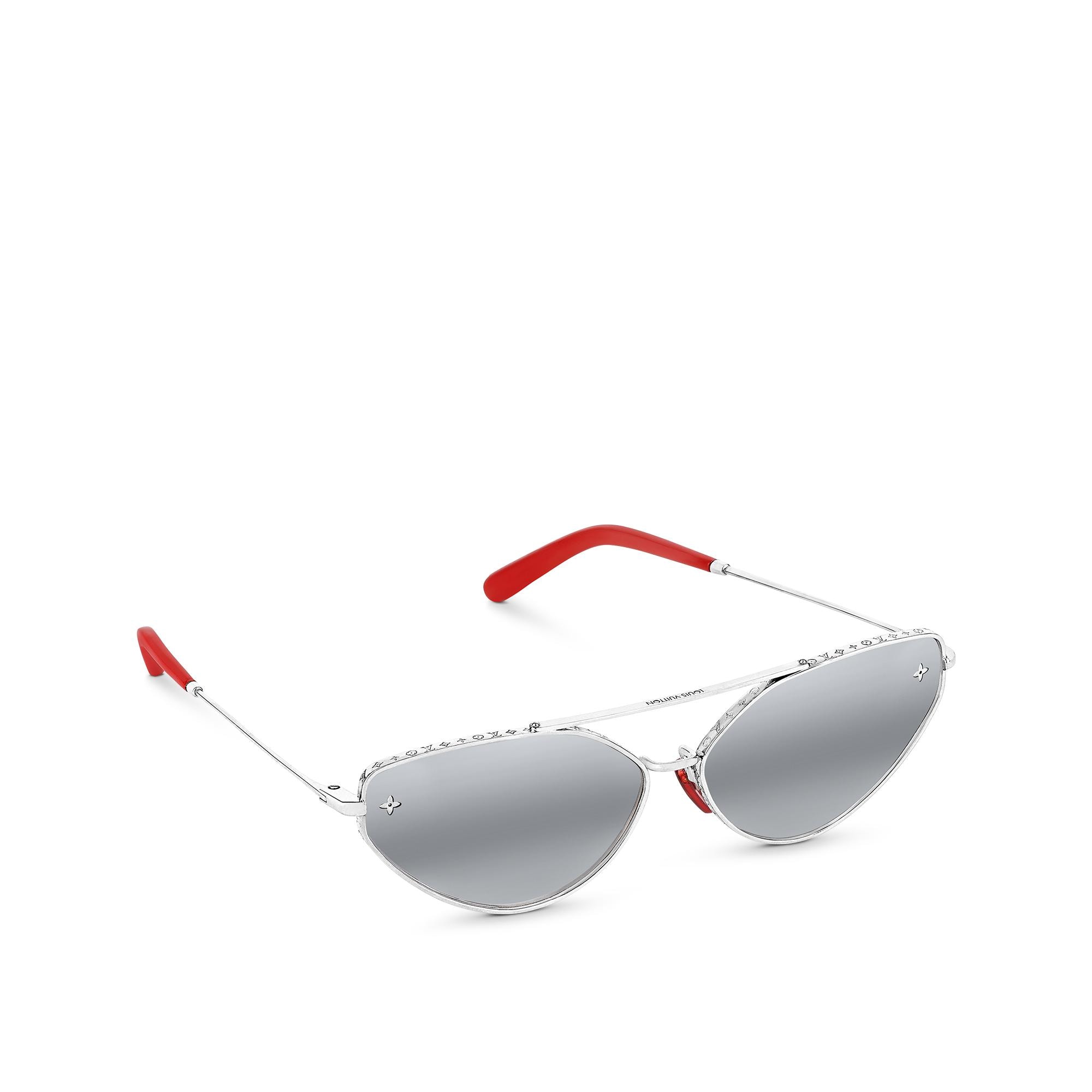 Louis Vuitton The LV Metal Cat Eye Sunglasses in Silver – WOMEN – Accessories Z1638U