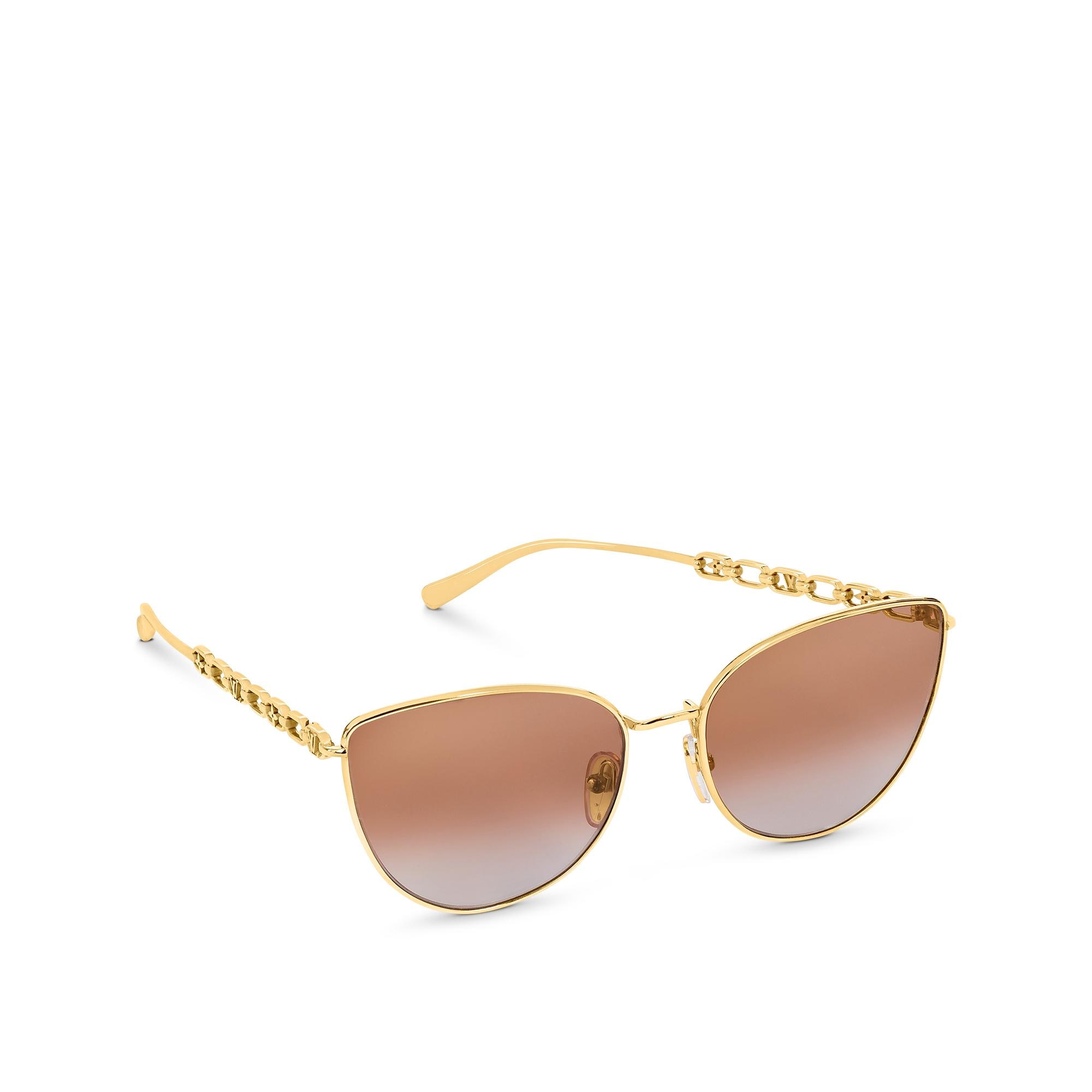 Louis Vuitton MY LV CHAIN CAT EYE SUNGLASSES in Gold – WOMEN – Accessories Z1522W