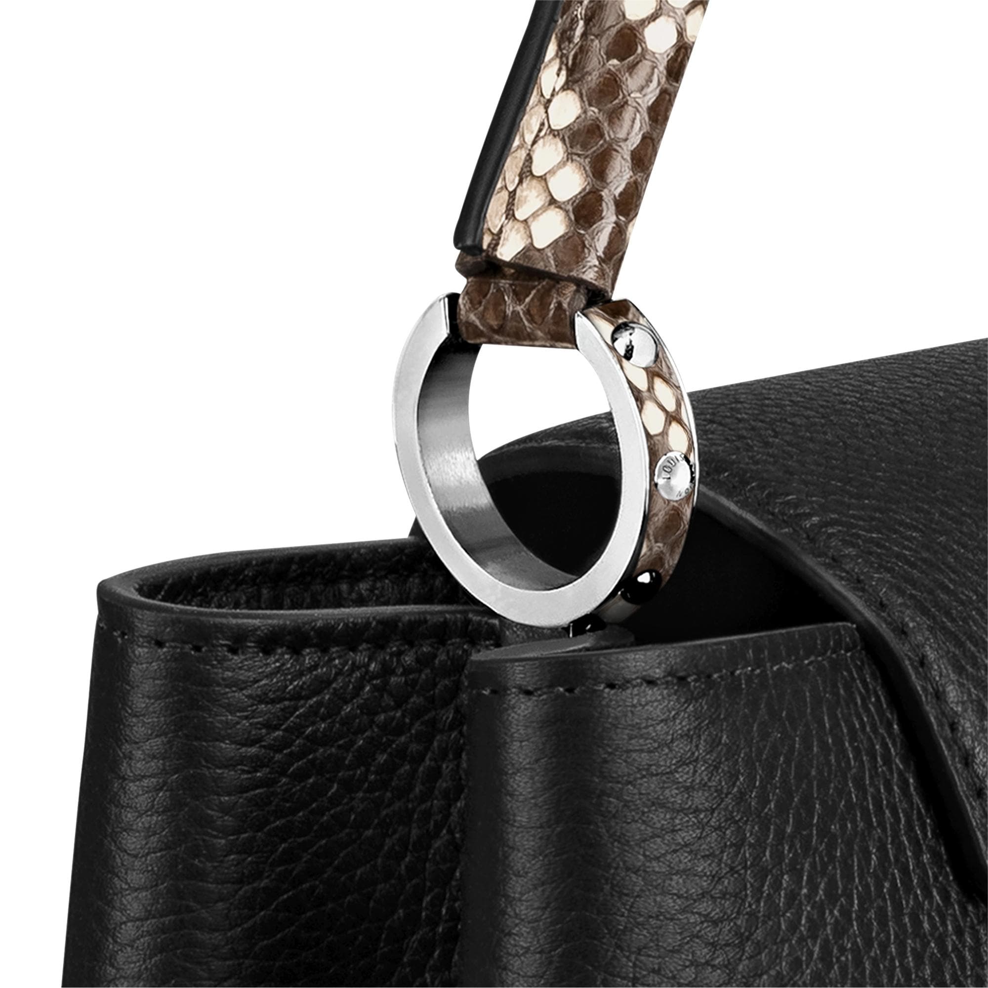 Louis Vuitton Capucines MM Python in Black – WOMEN – Handbags N92800