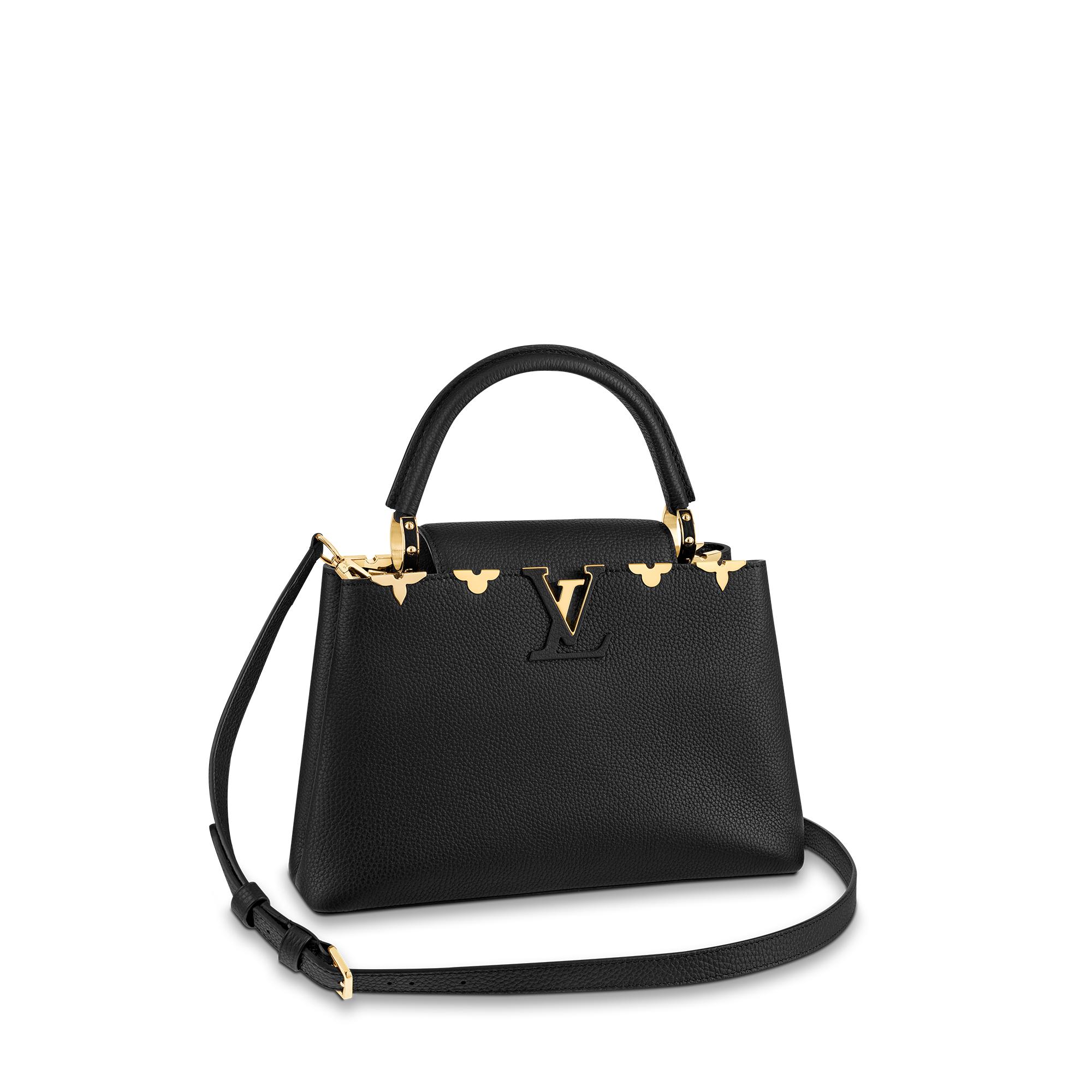 Louis Vuitton Capucines MM Capucines in Black – WOMEN – Handbags M54663