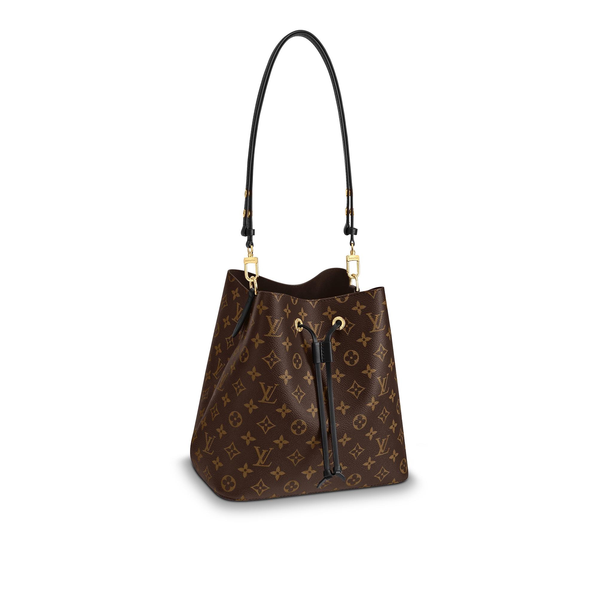 Louis Vuitton Luxury Monogram Canvas and Leather Handbag Neonoe M44020