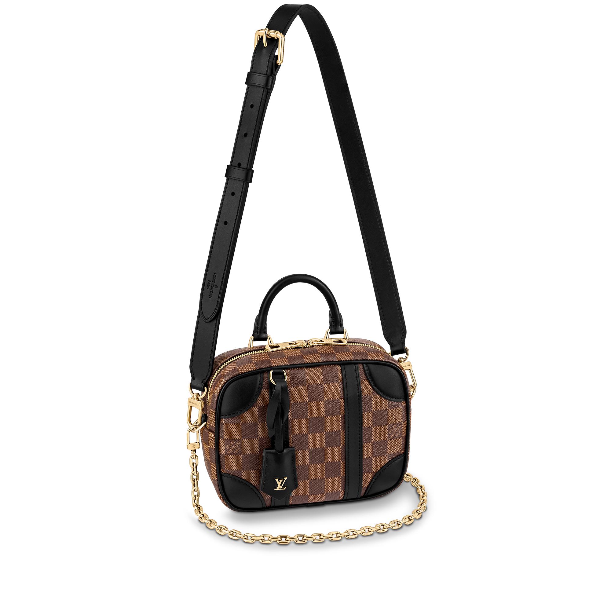 Louis Vuitton Valisette Souple BB Damier Ebene in Black – WOMEN – Handbags N50063