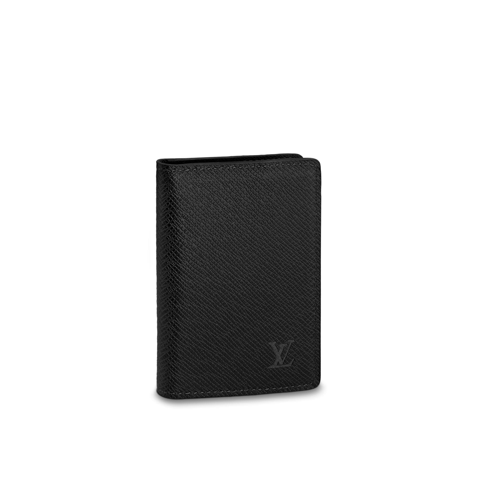Louis Vuitton Pocket Organizer Taiga Leather in Black – MEN – Small Leather Goods M30537