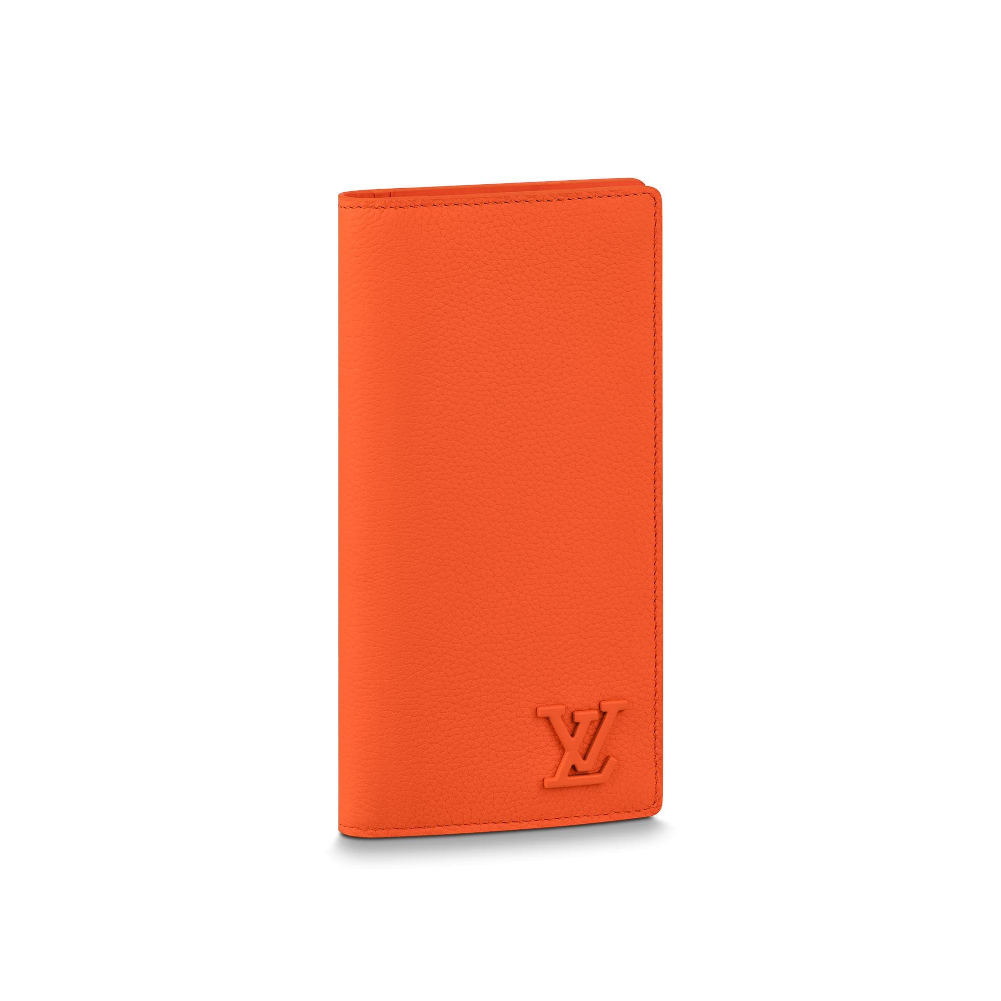 Louis Vuitton Brazza Wallet LV AEROGRAM in Orange – MEN – Small Leather Goods M81153