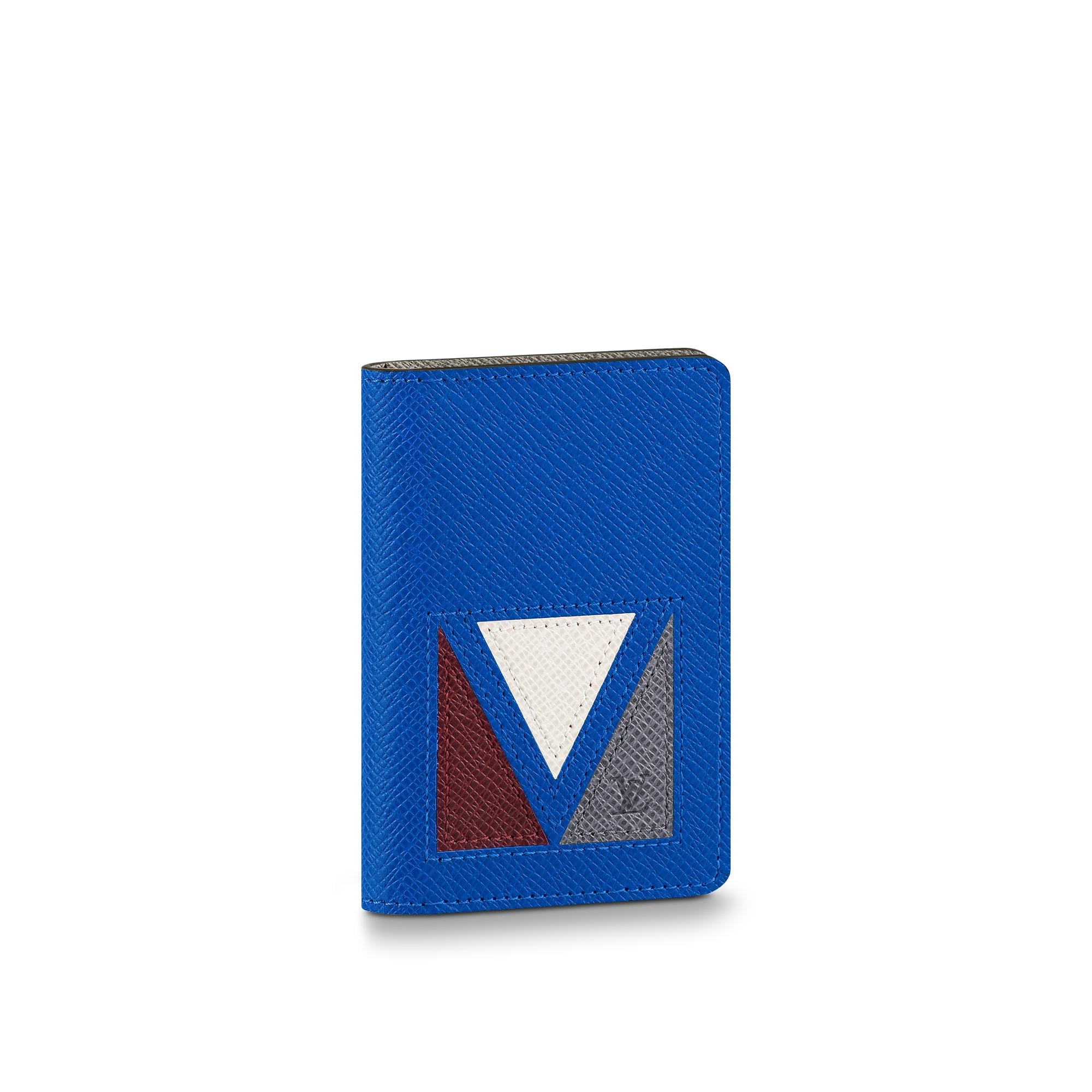 Louis Vuitton Pocket Organizer Taiga Leather in Blue – MEN – Small Leather Goods M30790