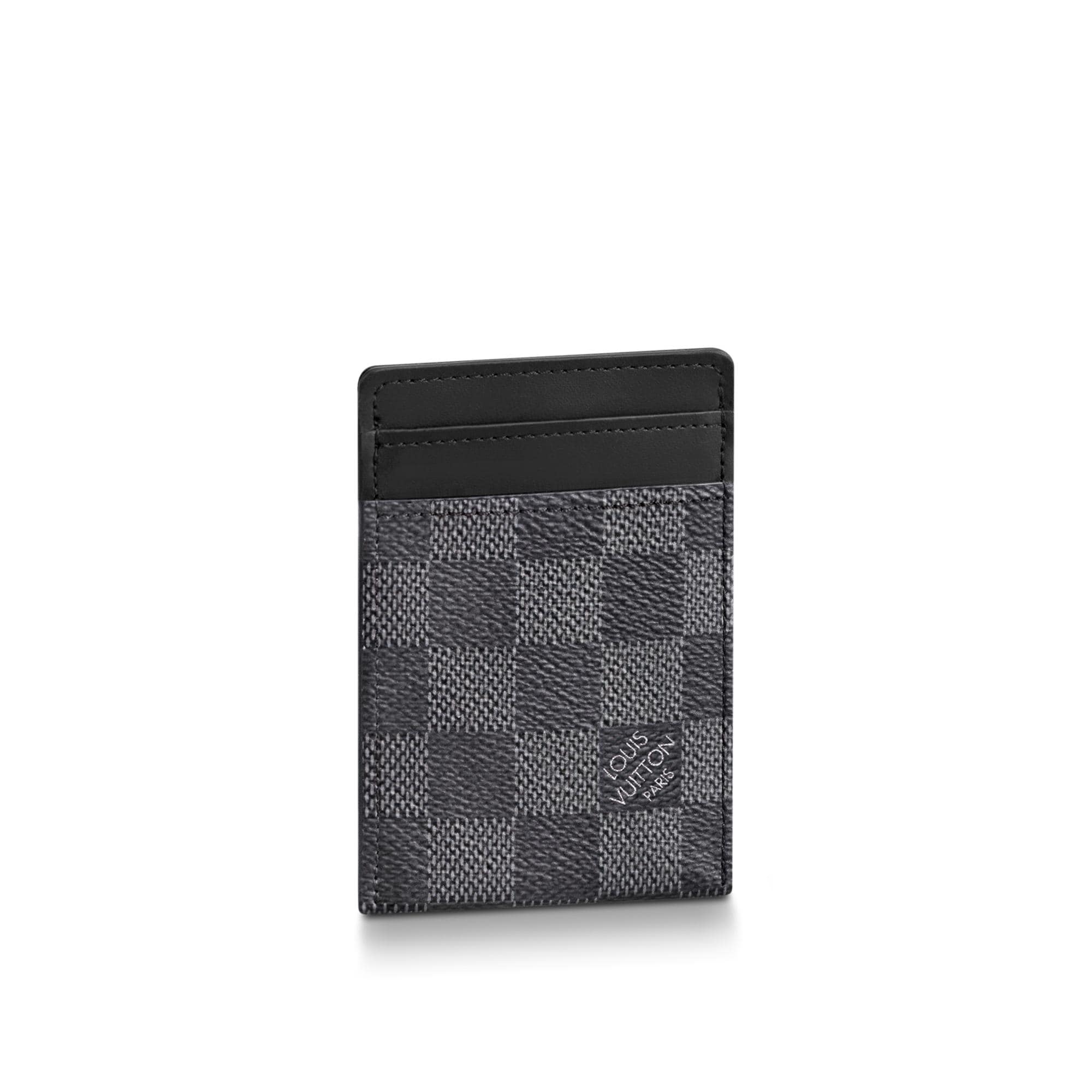 Louis Vuitton Men's Credit Card Holder Wallet Pince Damier Graphite Canvas N60246
