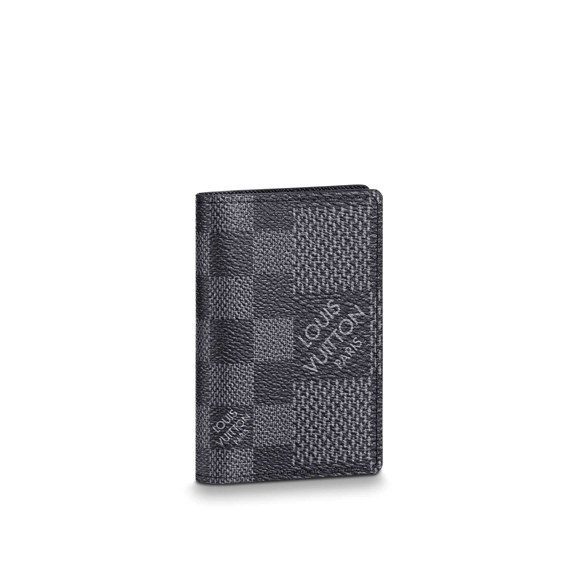 Louis Vuitton Pocket Organizer Damier Graphite Canvas in Black – MEN – Small Leather Goods N60431