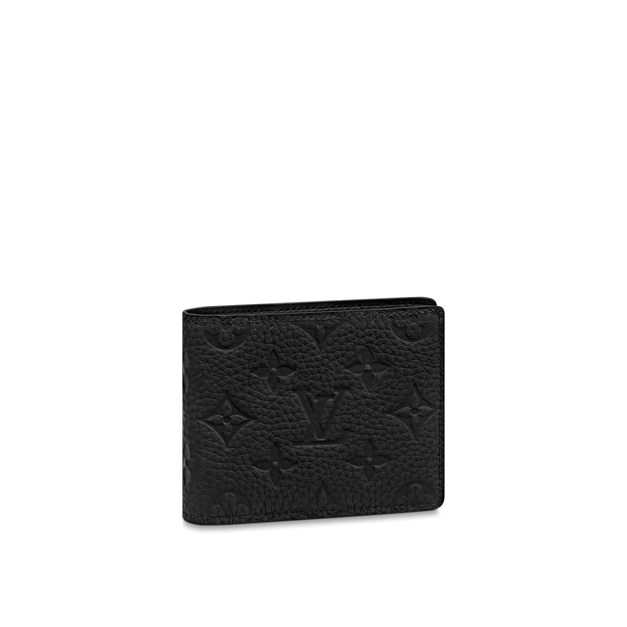 Louis Vuitton Slender Wallet Taurillon Monogram in Black – MEN – Small Leather Goods M69075