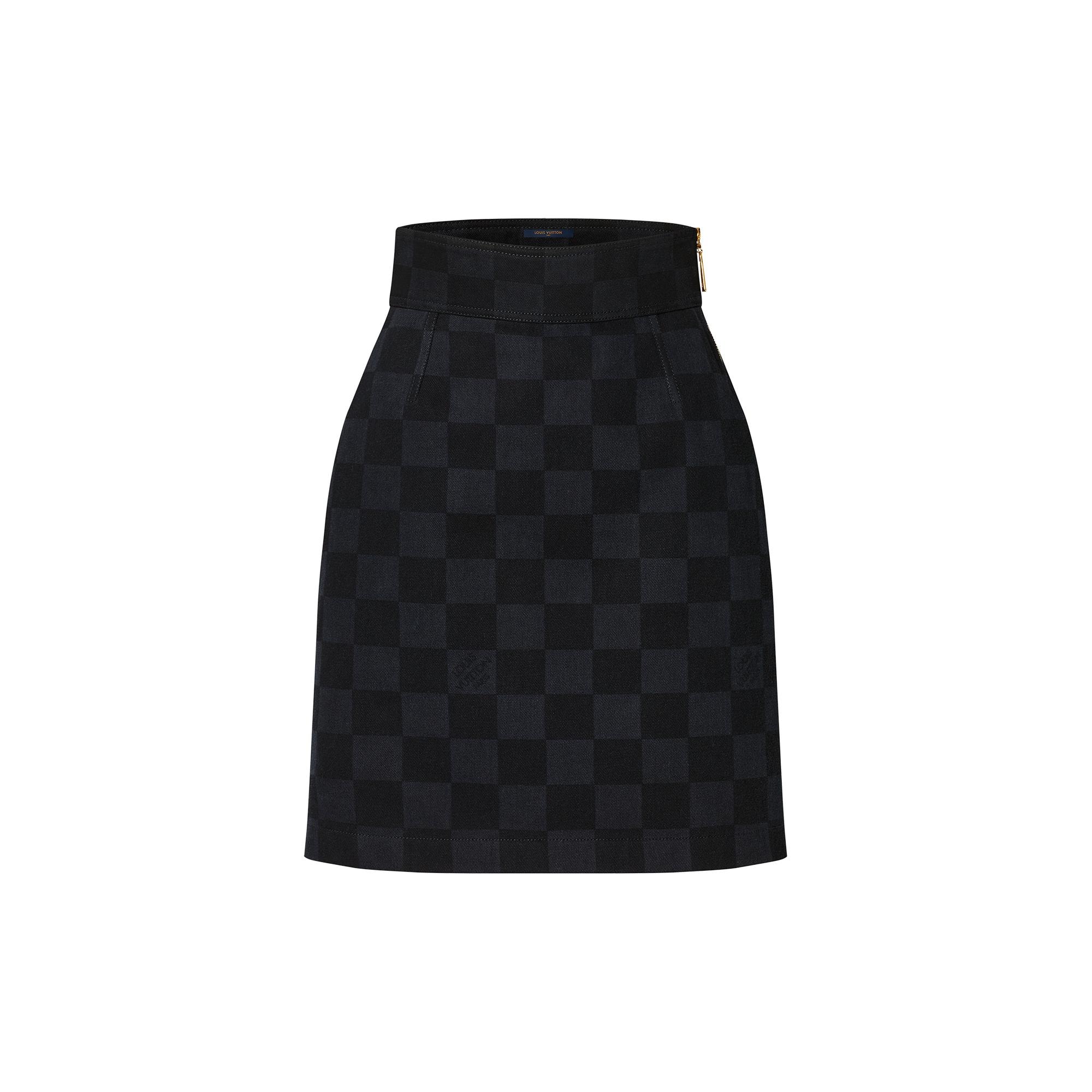 Louis Vuitton Damier Graphite Denim Pencil Skirt – WOMEN – Ready-to-Wear 1A9Z27
