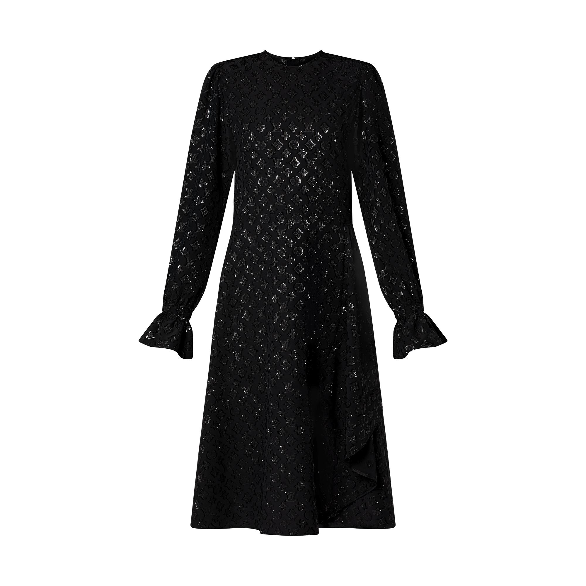 Louis Vuitton Monogram Sparkle Long-Sleeved Dress – WOMEN – Ready-to-Wear 1A9XE8