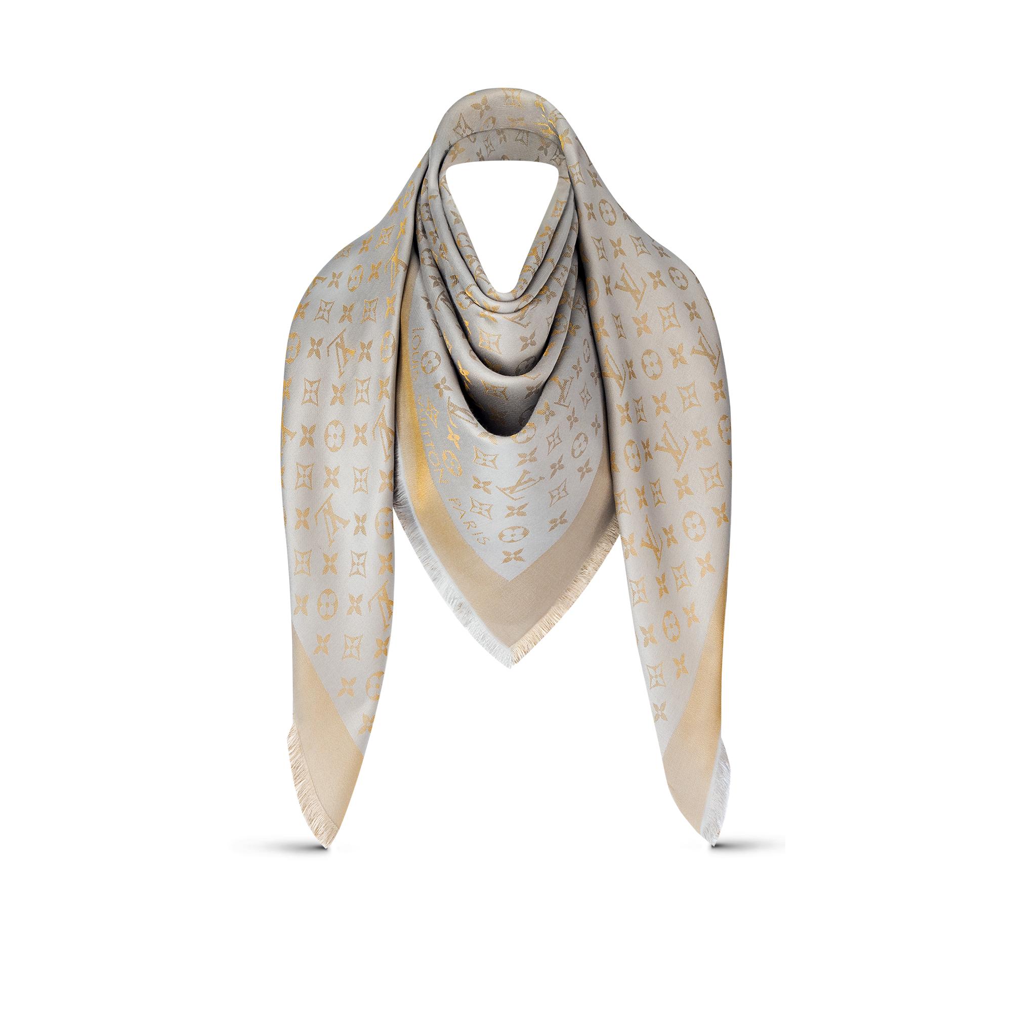 Louis Vuitton Monogram Shine Shawl – WOMEN – Accessories M75121