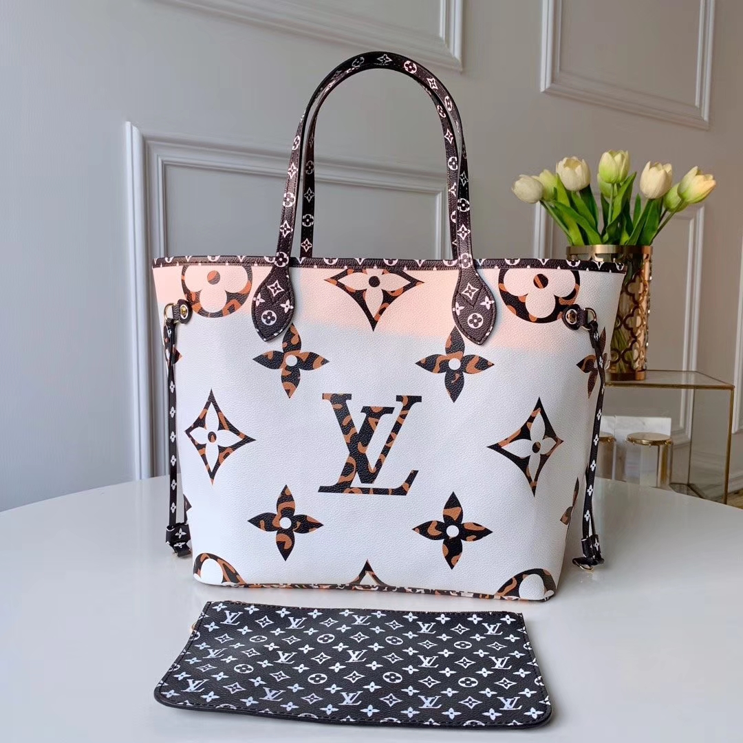 Louis Vuitton LV Jungle Monogram Giant Neverfull MM Tote Bag M44716 ...