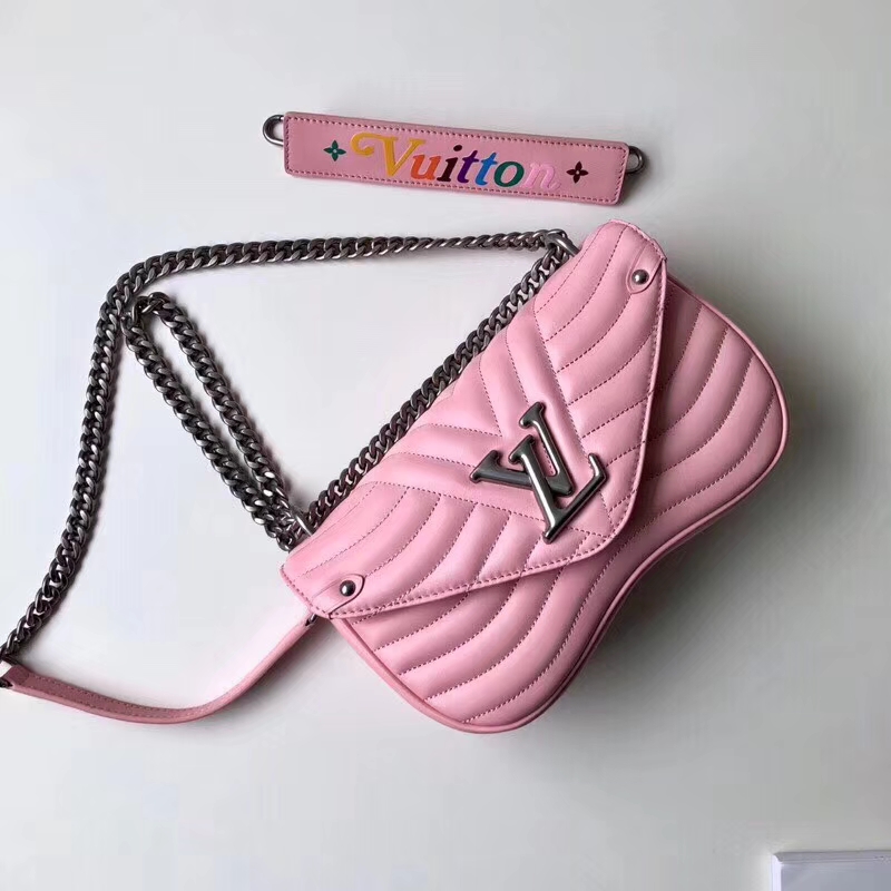 M51944 Louis Vuitton 2018 Premium New Wave Chain Bag MM-Smoothie Pink