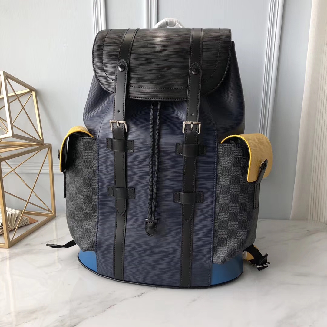 Louis Vuitton Christopher Backpack Monogram Puffer Black in