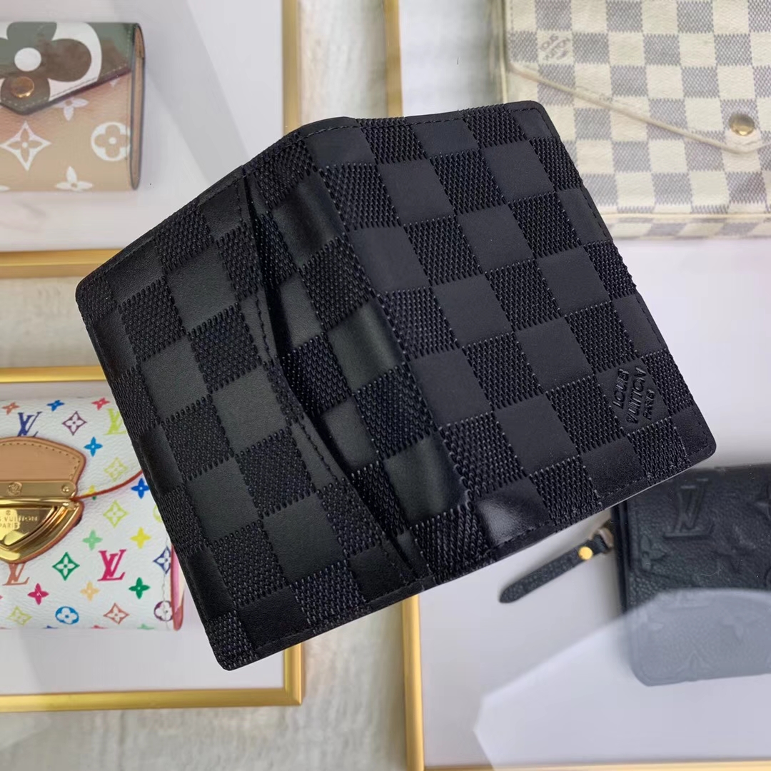 Louis Vuitton Men's Black Leather Pocket Organizer Damier Infini Onyx  N63197 – Luxuria & Co.